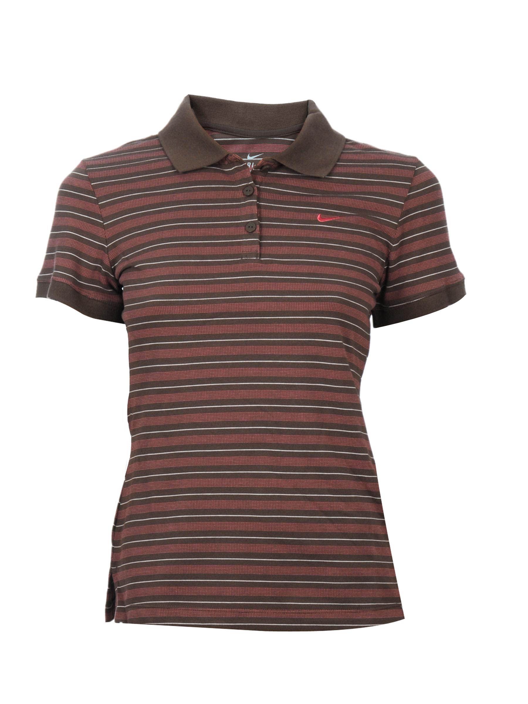 Nike Women Brown Polo T-shirt