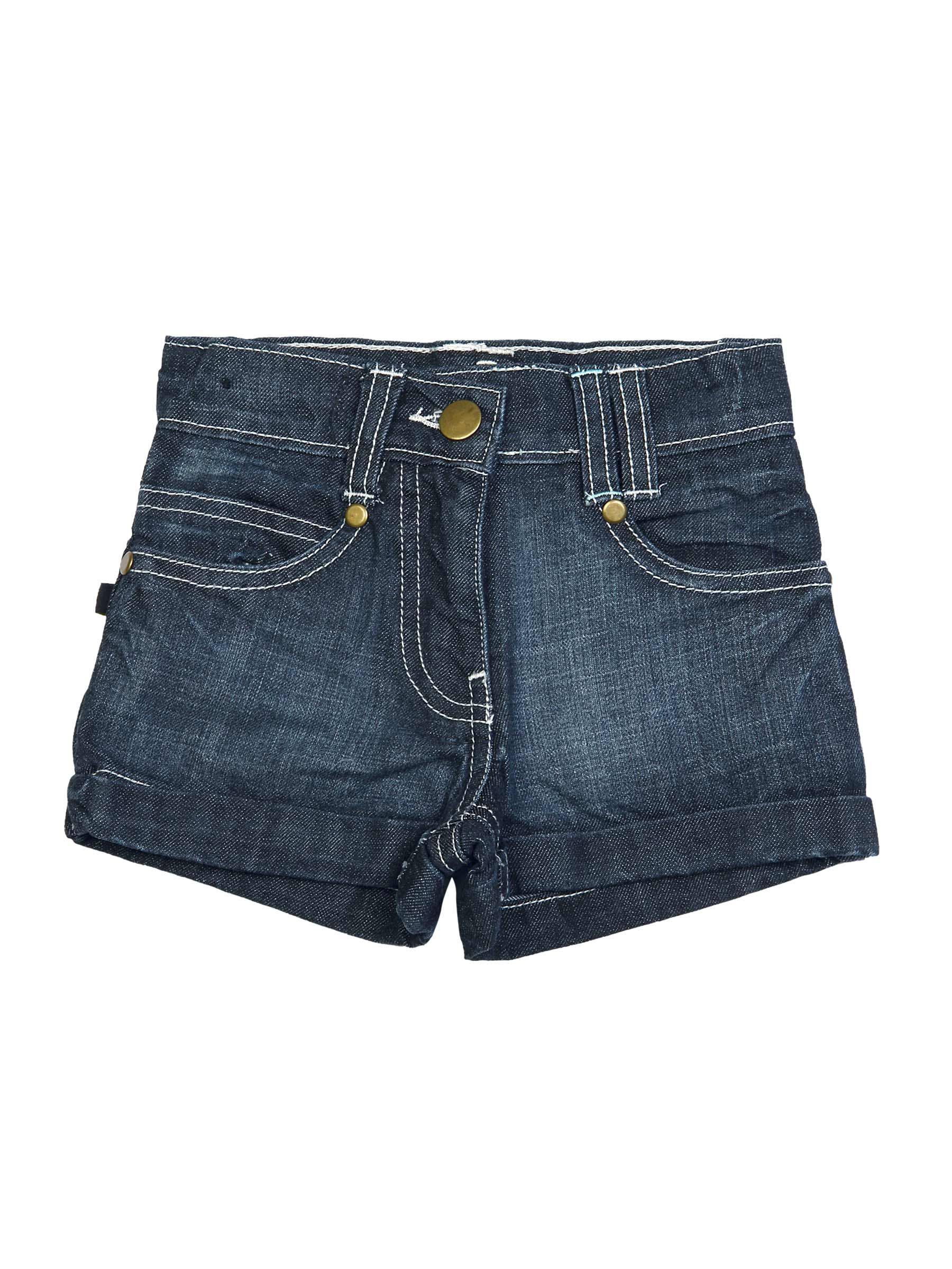 Doodle Girl Hot shorts ice wash Blue Shorts