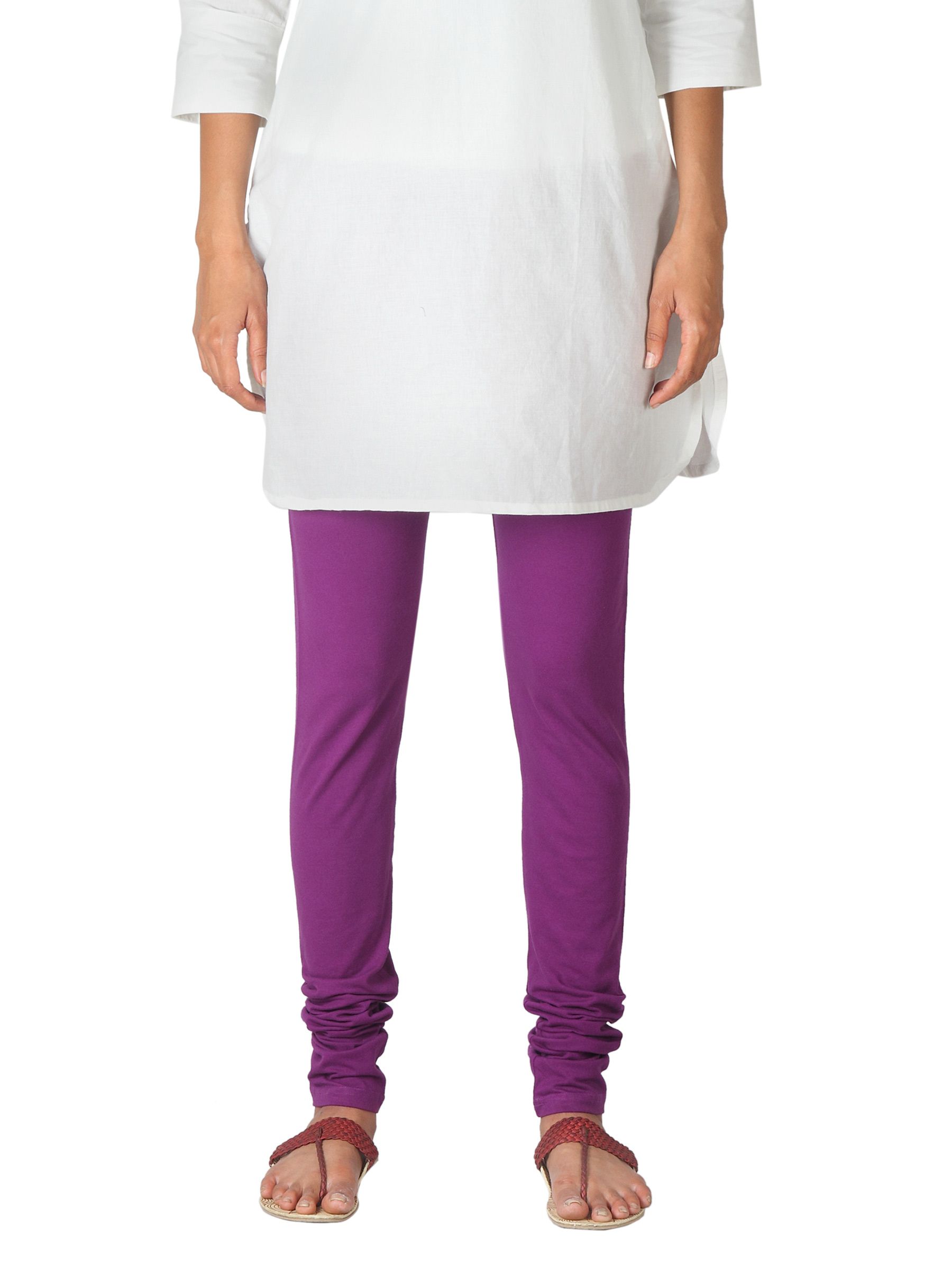 Fabindia Women Purple Leggings