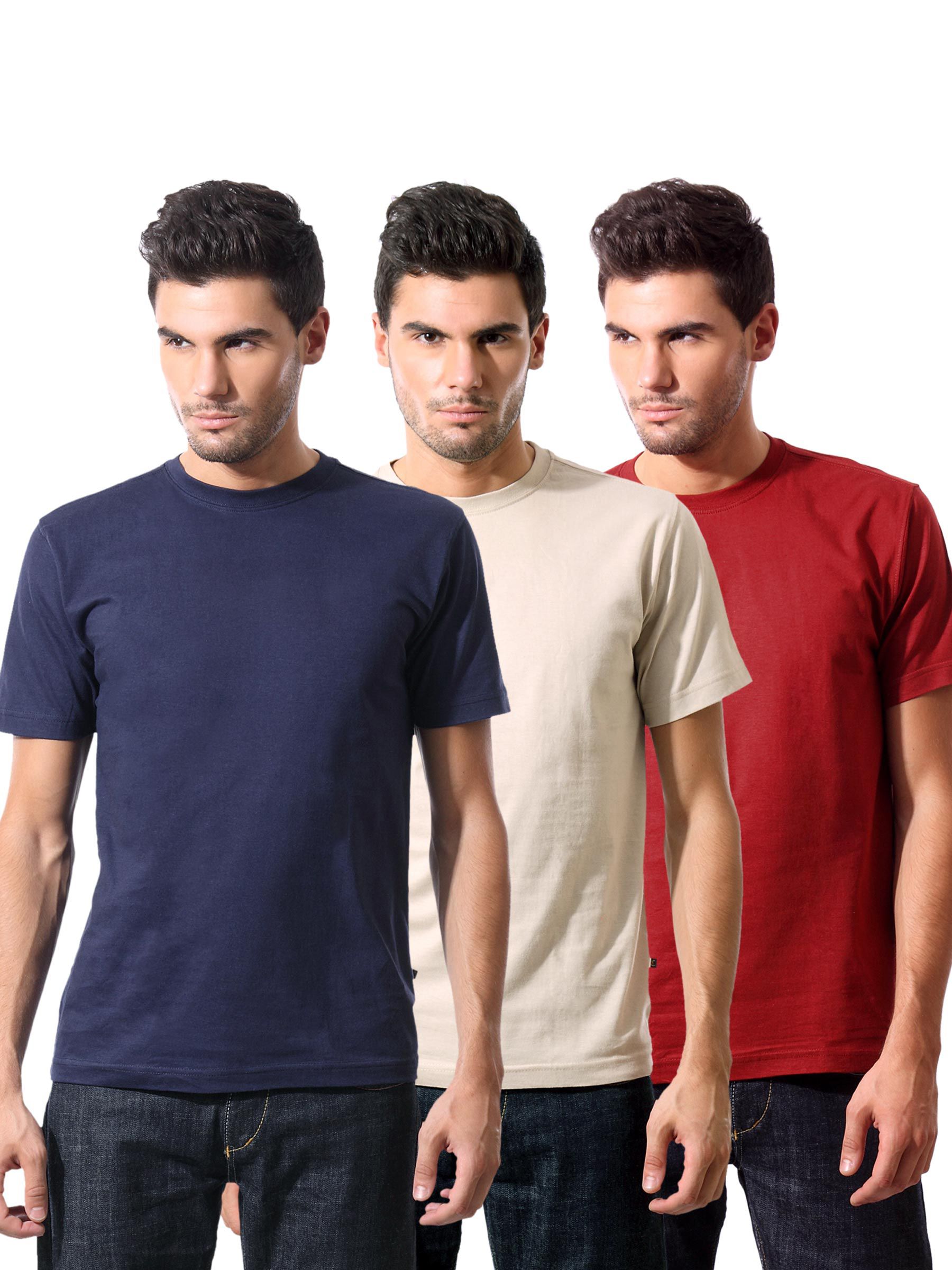 Campbell Men Pack of 3 Solid Tshirts