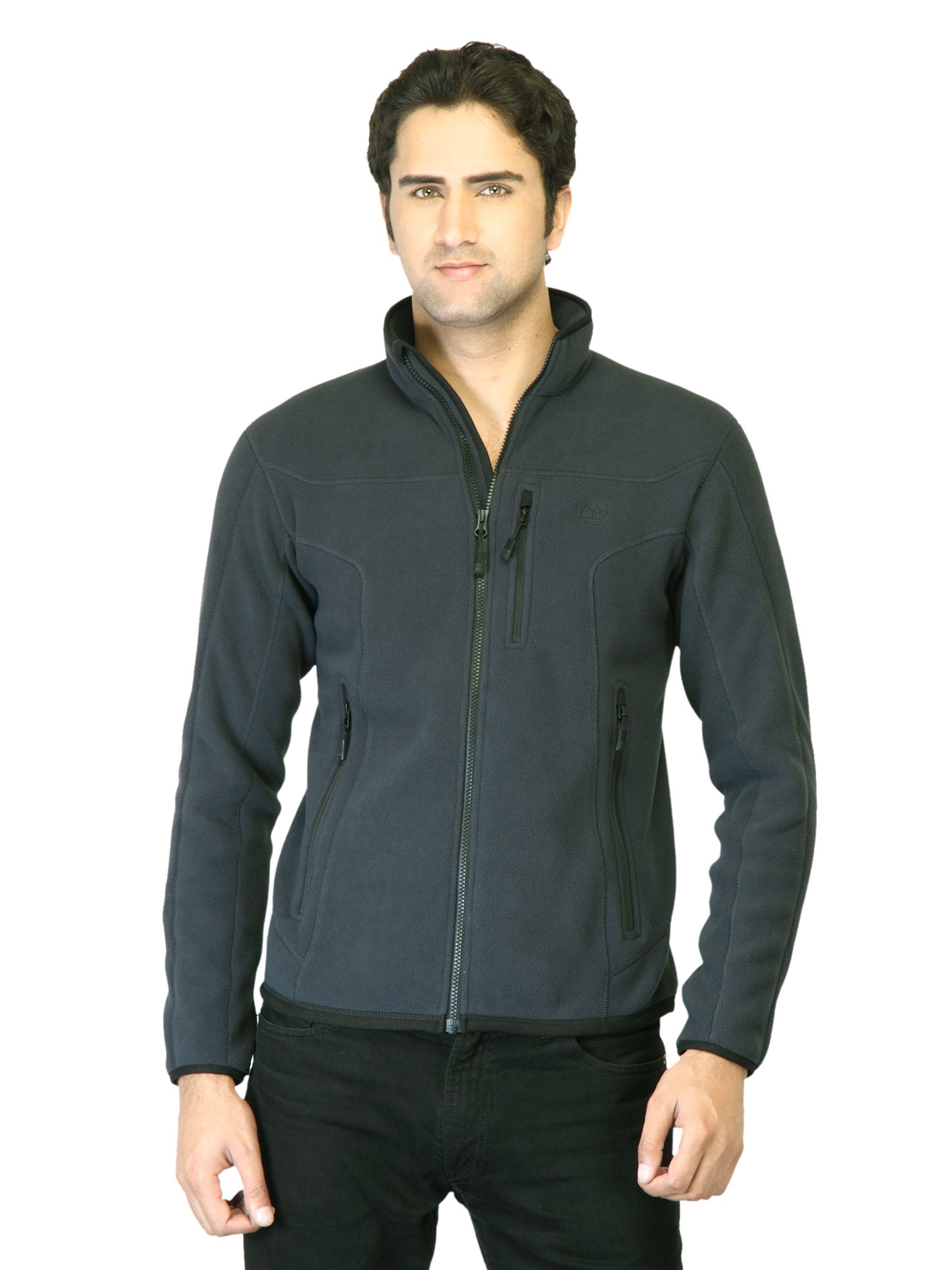 Timberland Men Bonded Fleece Full Zip Blue Jacket
