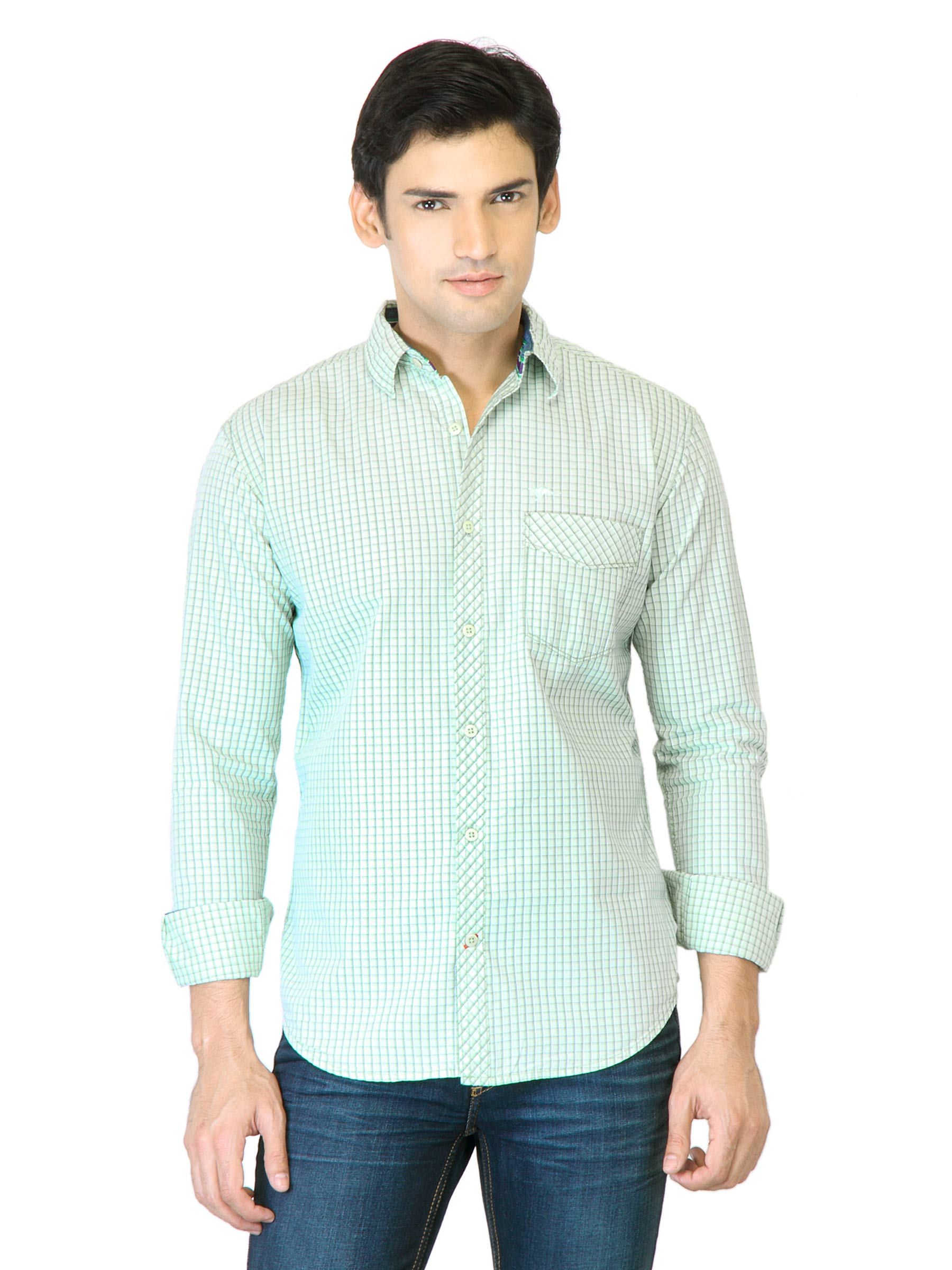 Highlander Men Green Check Shirt