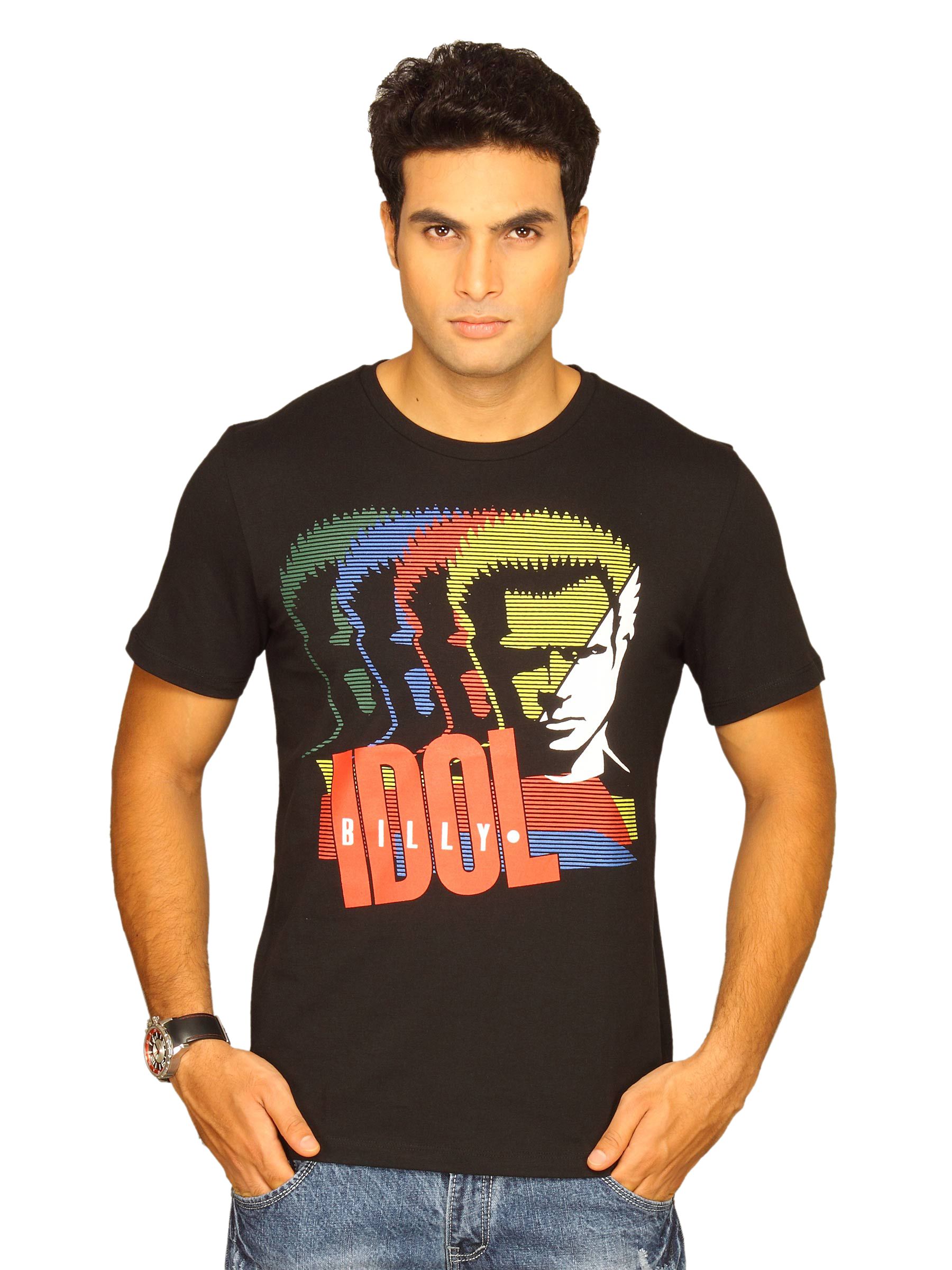 Billy Idol Men In The Shadow Black T-shirt