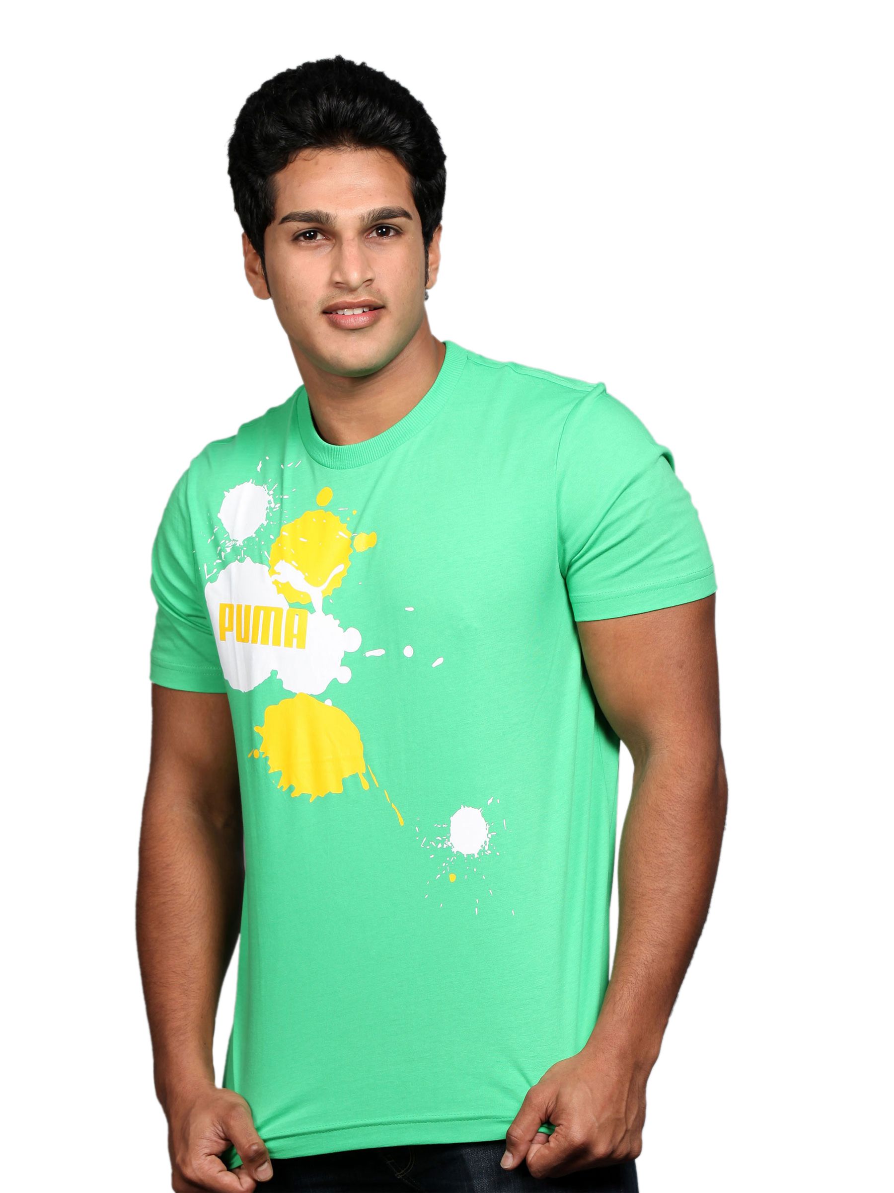Puma Men's Splatter Green T-shirt