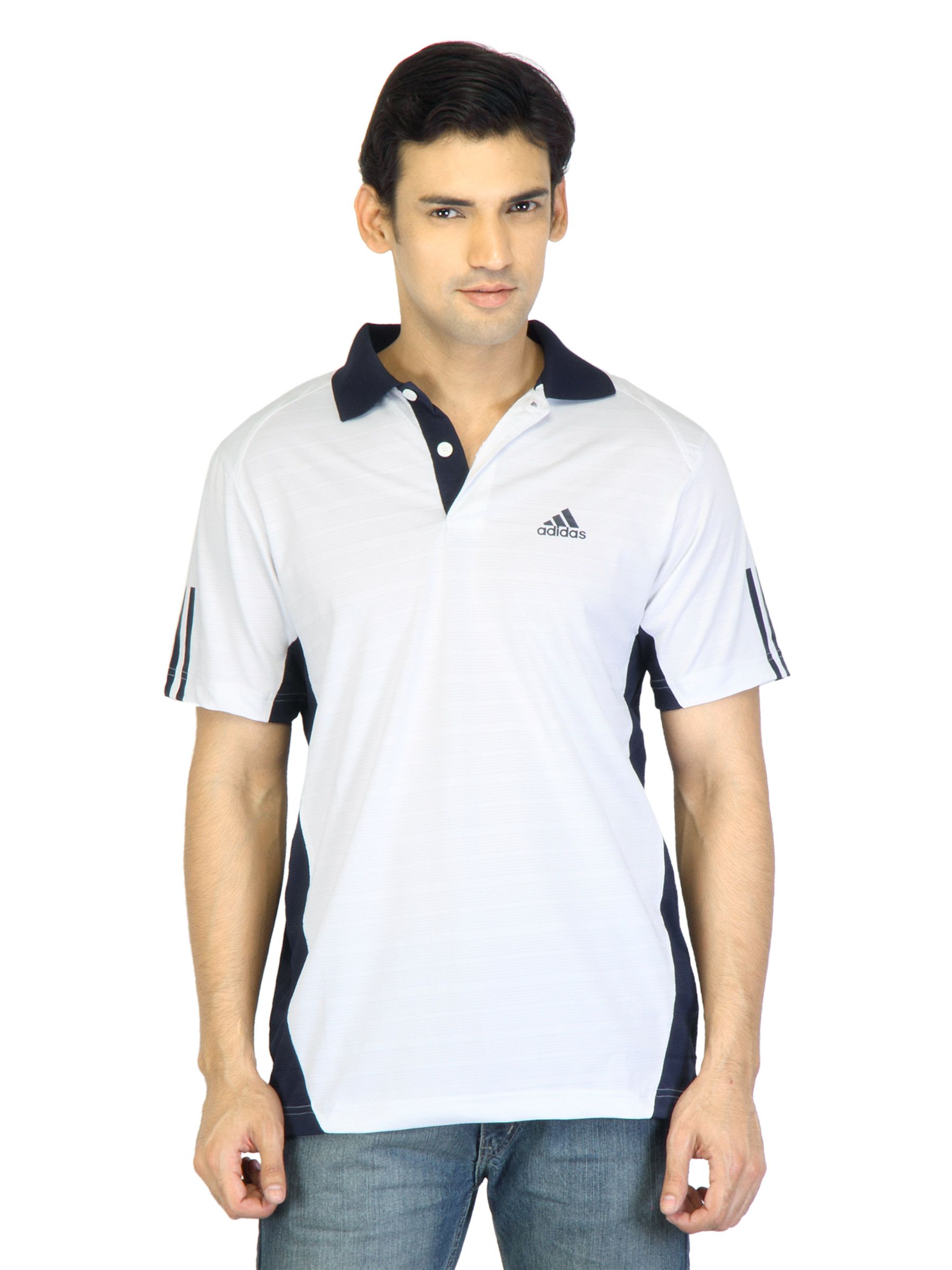 ADIDAS Men White T-shirt