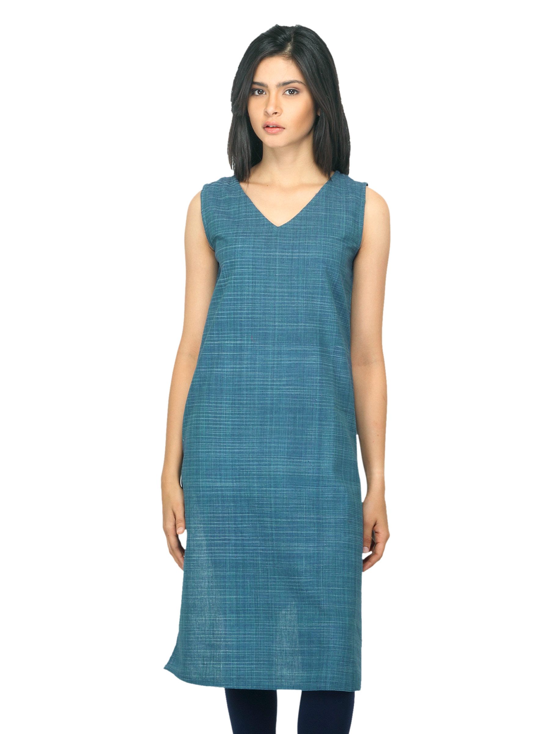 Fabindia Women Green Kurta