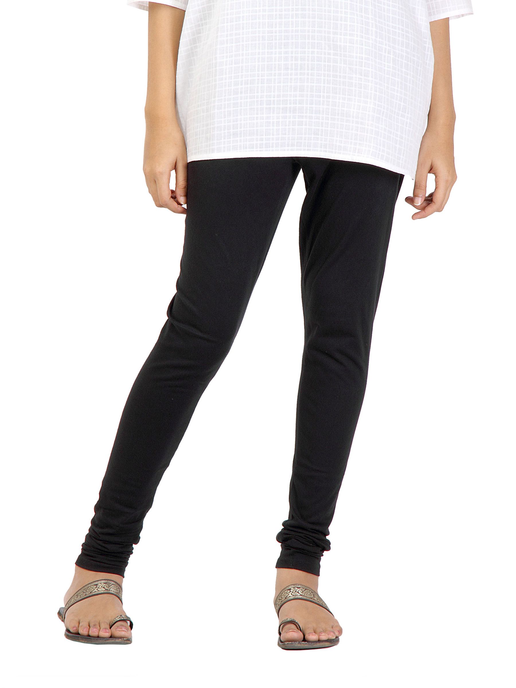 Aurelia Women Solid Black Leggings
