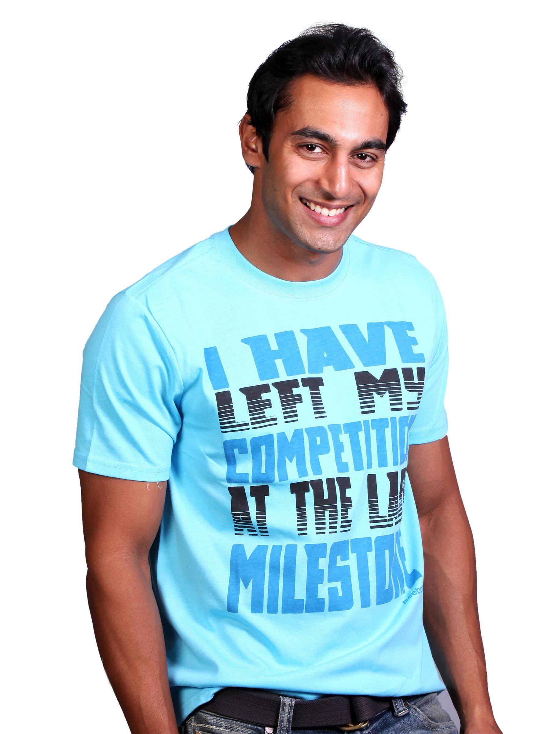 Reebok Men Laser Blue T-shirt