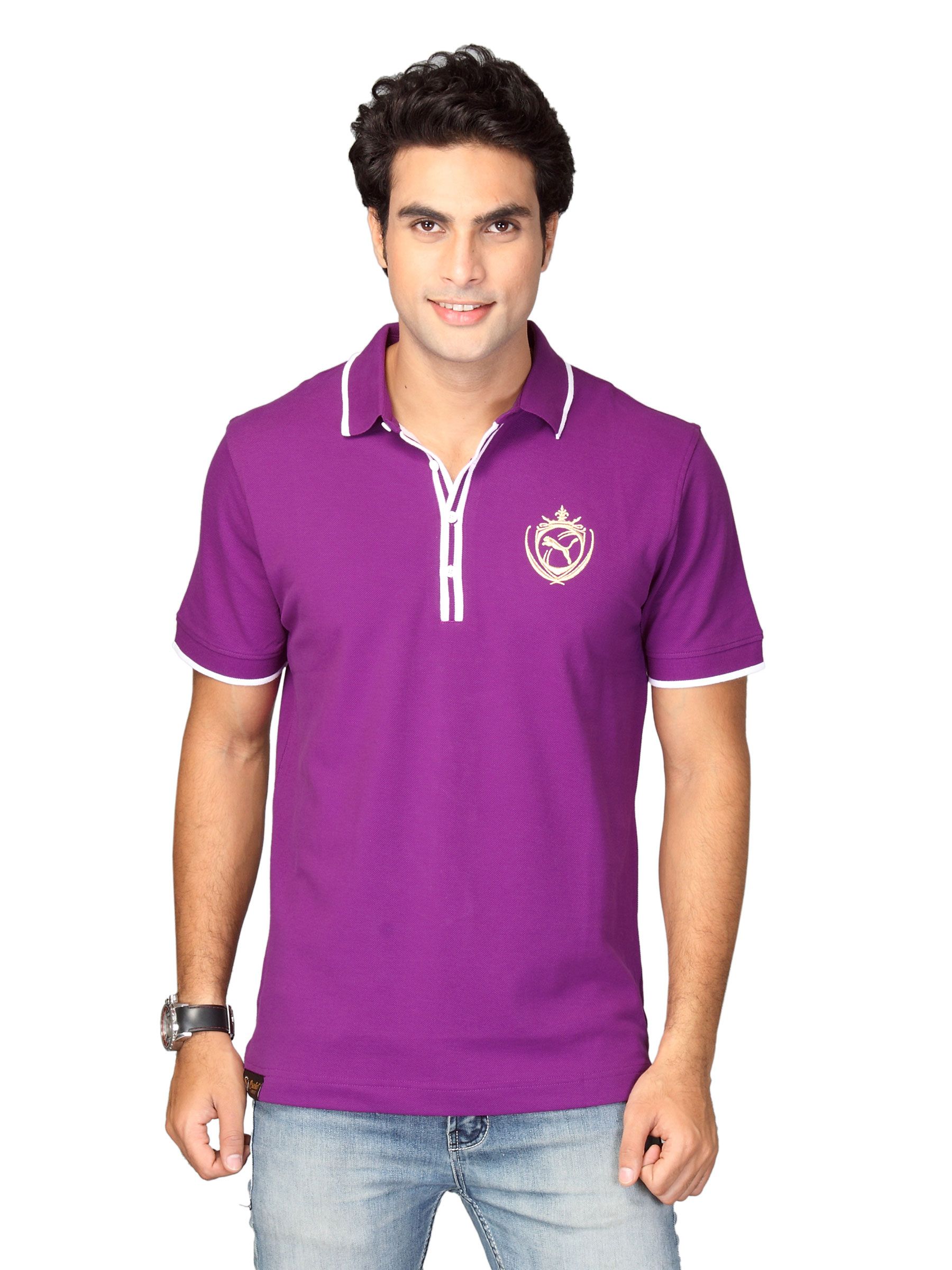 Puma Men's Polo Purple T-shirt
