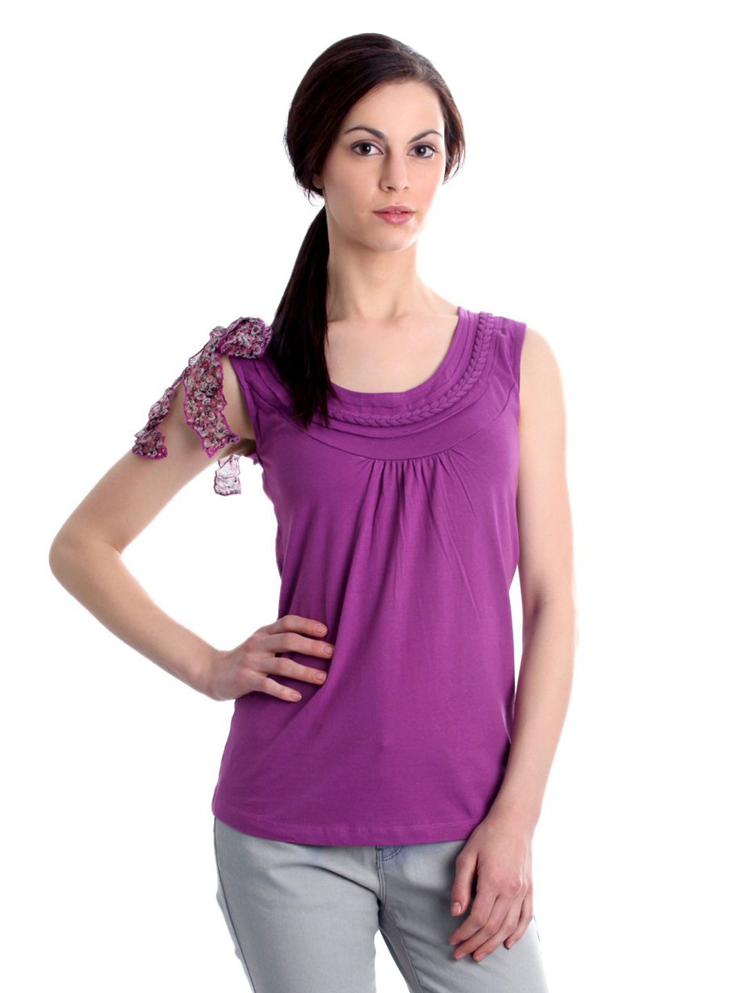 Jealous 21 Women Purple Top