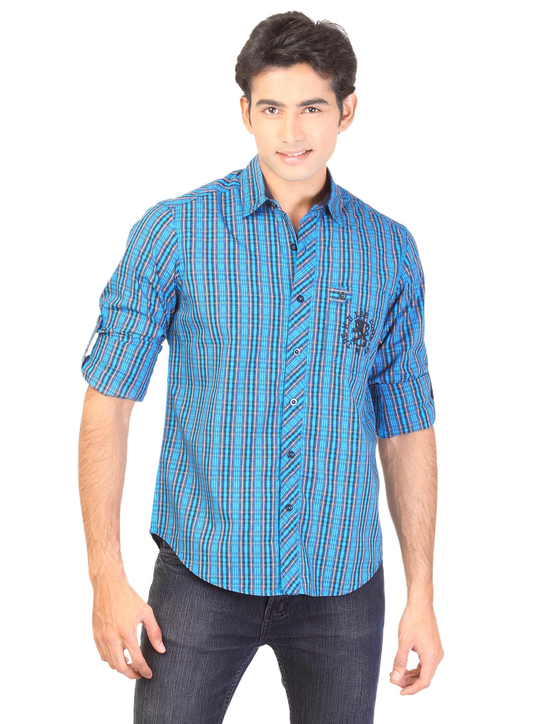 Lee Men Check Blue Shirts