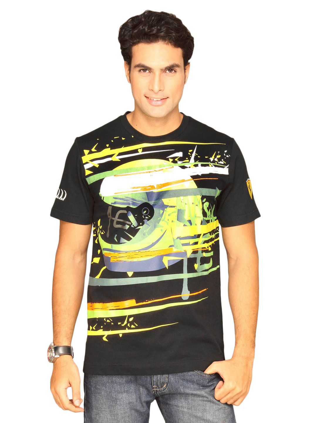 Puma Men's Massa Lifestyle Black T-shirt