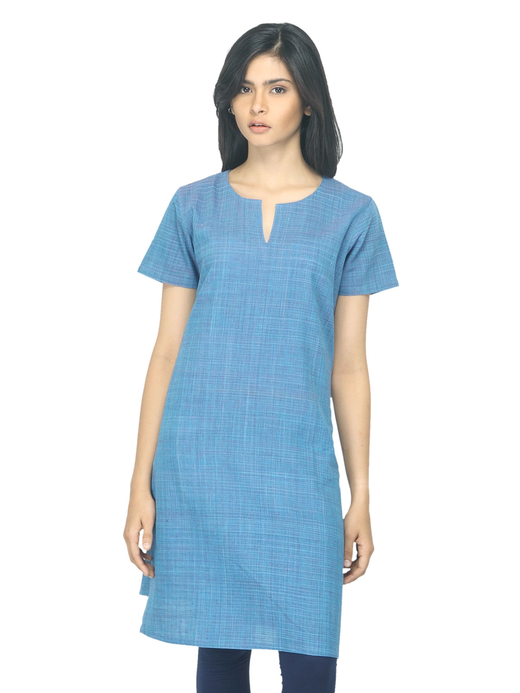 Fabindia Women Blue Kurta