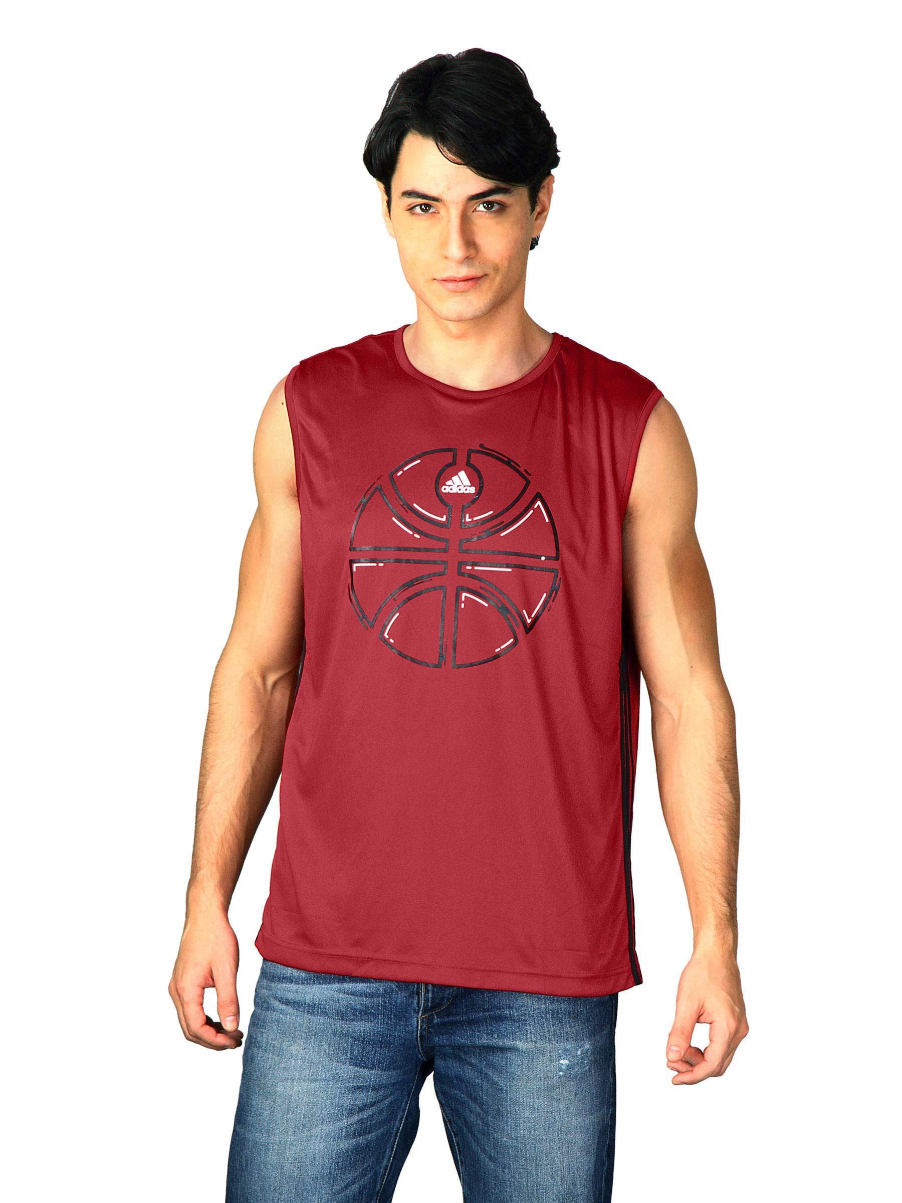 ADIDAS Men Gfx Rev 2-L Jer Red T-Shirts