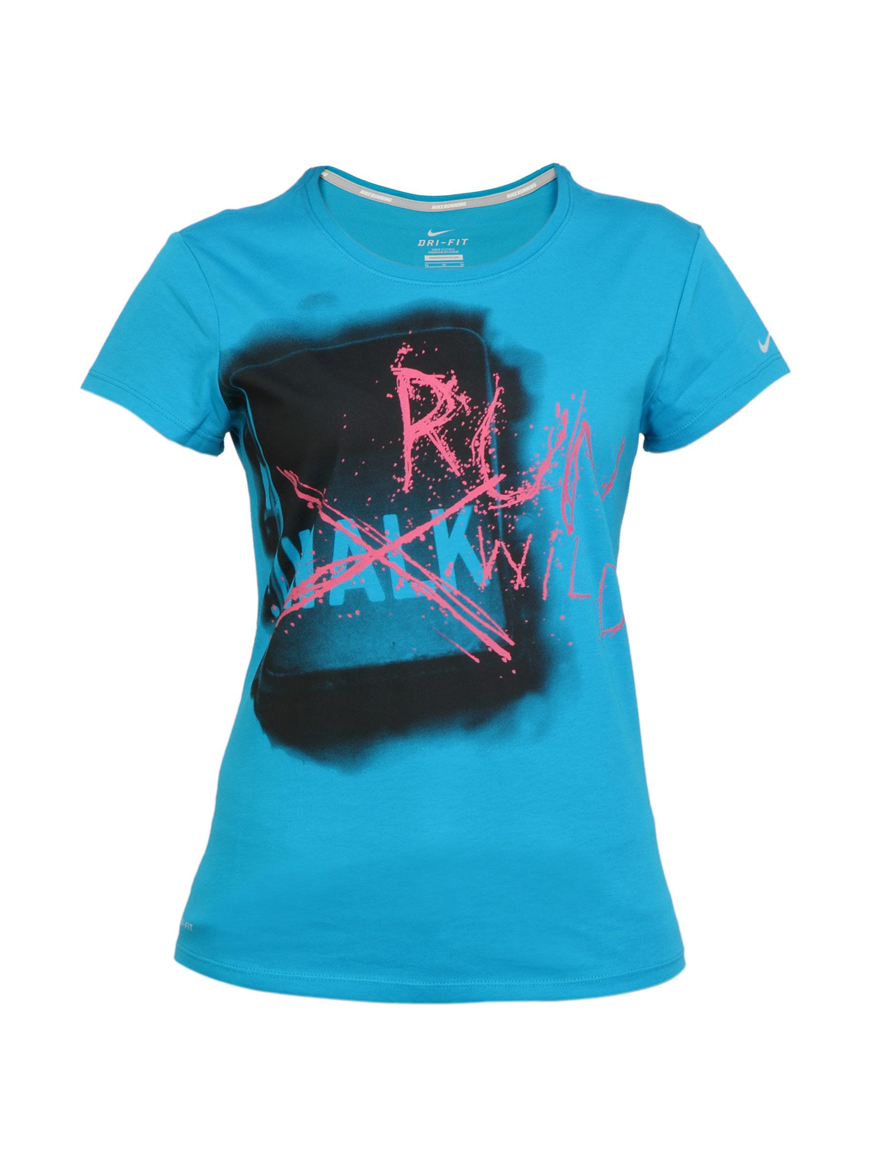 Nike Women Runng Blue T-shirt