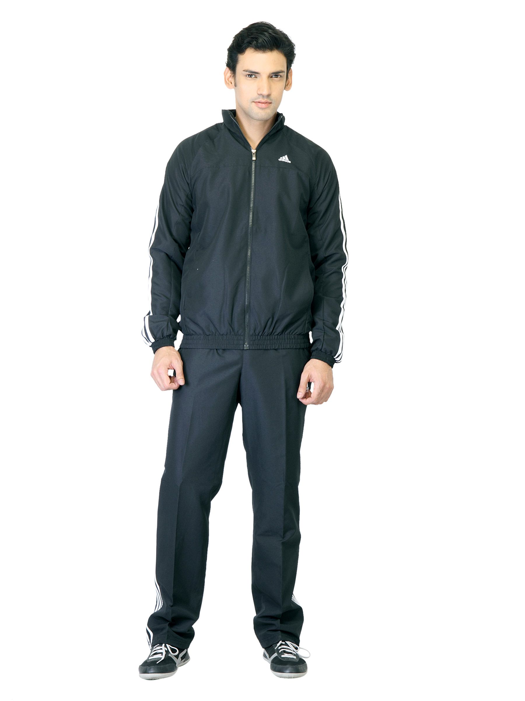 ADIDAS Men Black Tracksuit
