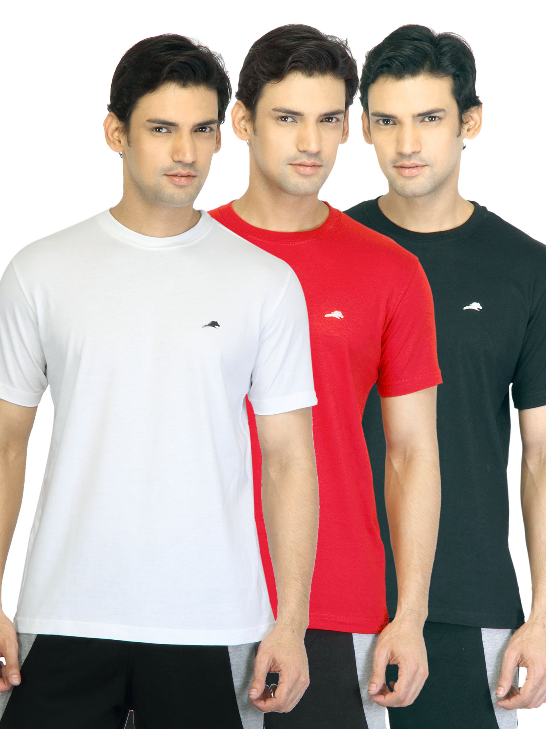 2go Active Gear USA Men Pack Of 3 T-shirt