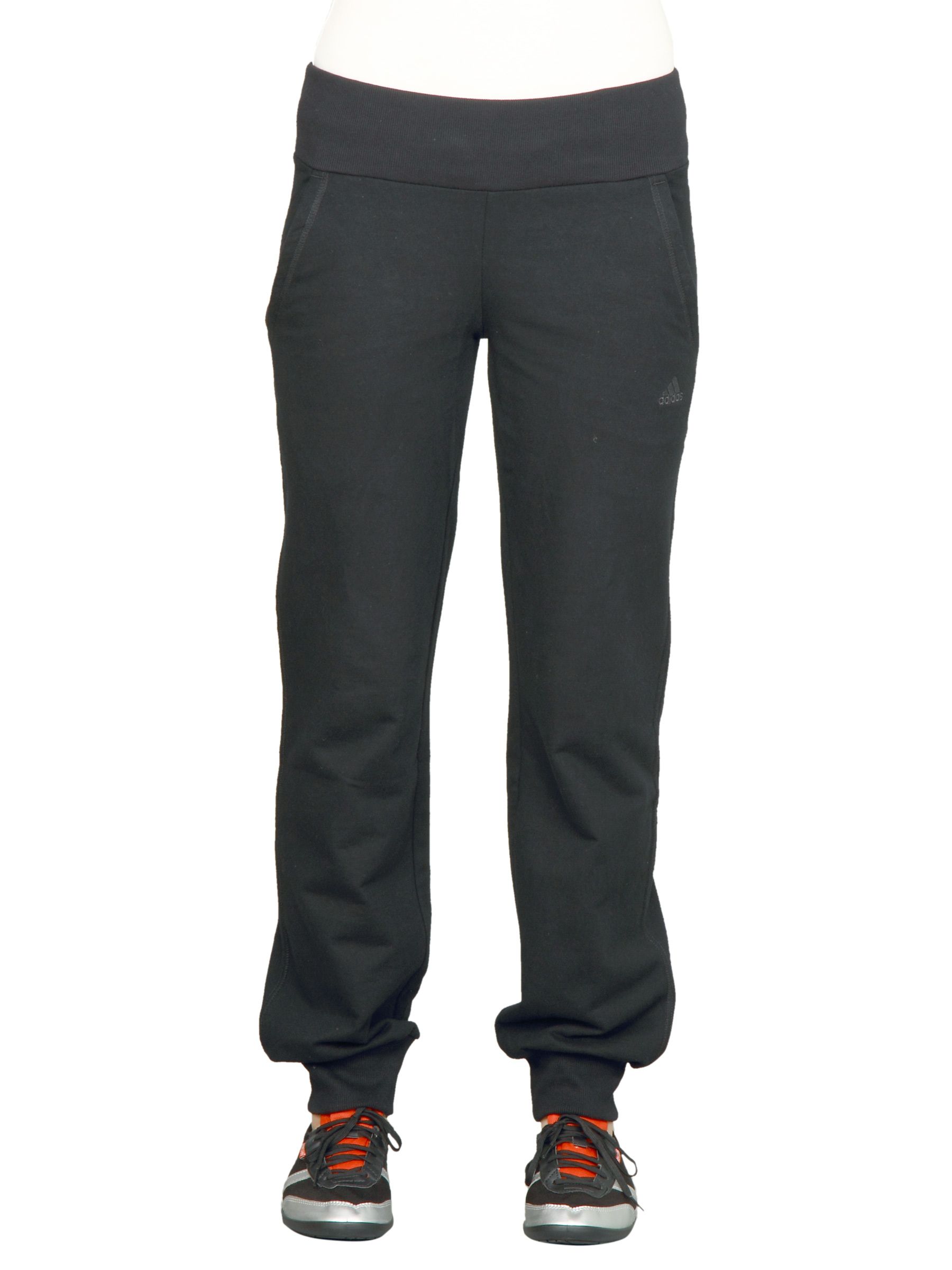 ADIDAS Women Ess Cuffed Pant Black Trackpant