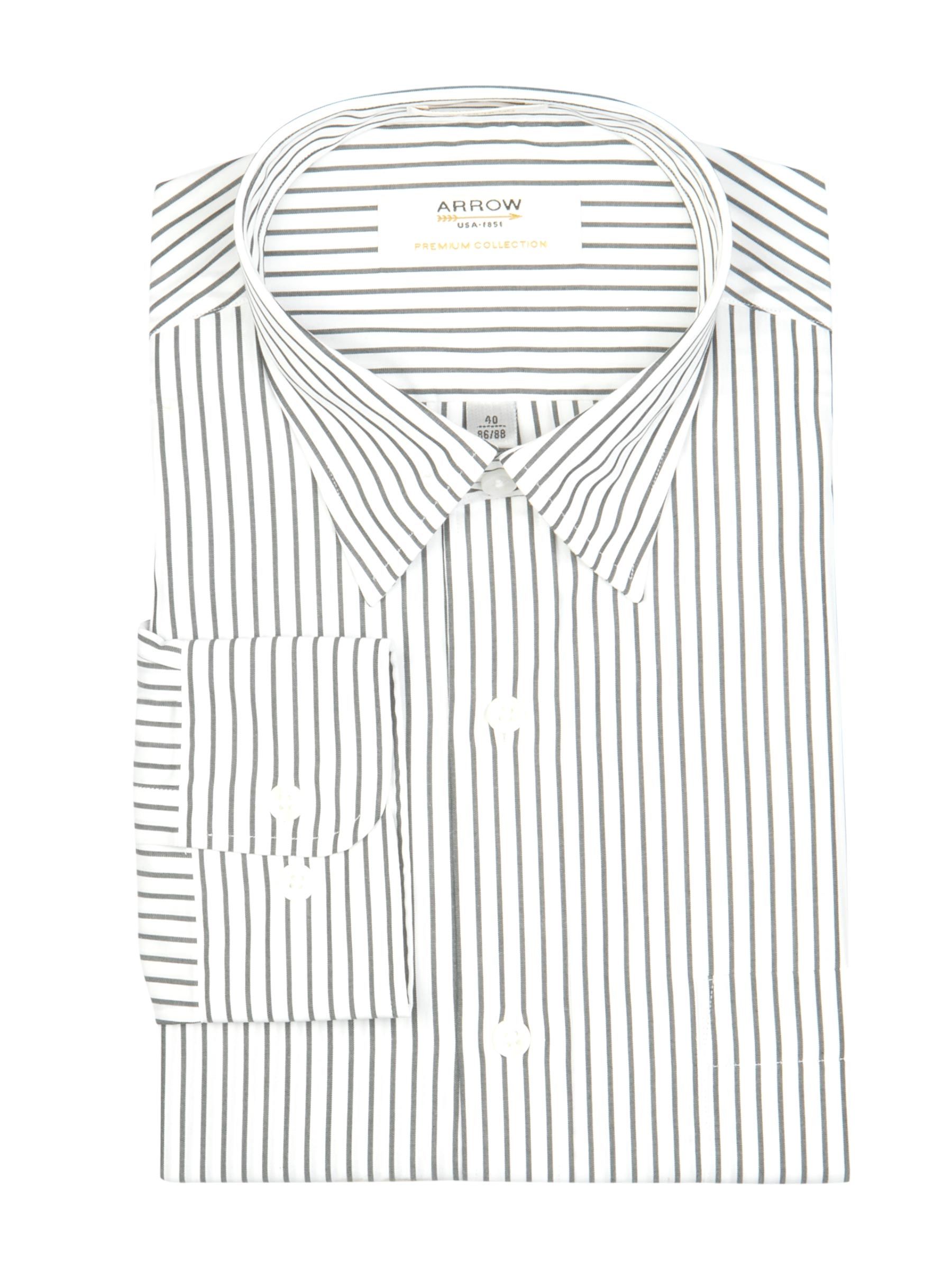Arrow Men White Striped Shirt
