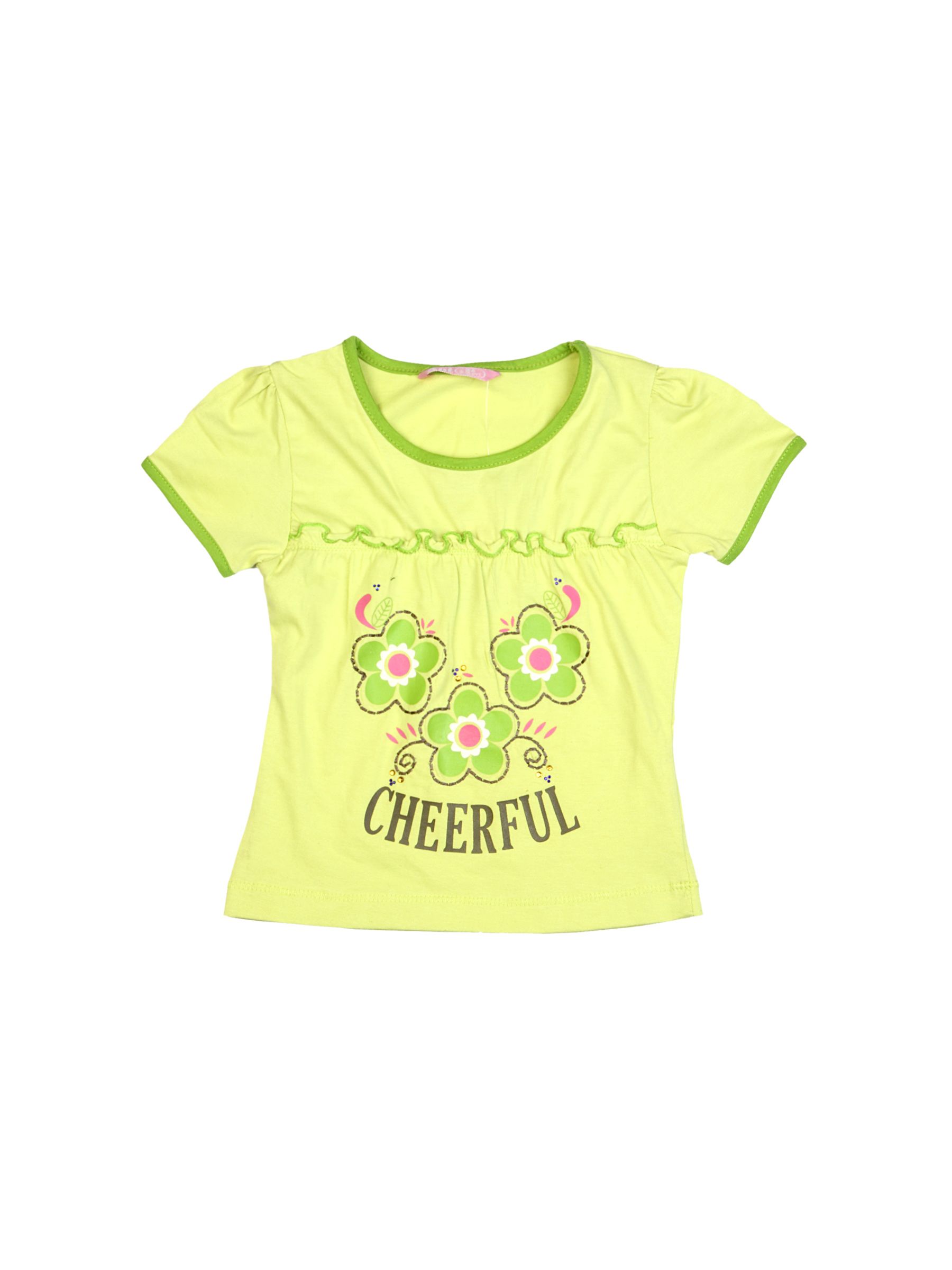 Ant Kids Girl Cheerful Green Tops