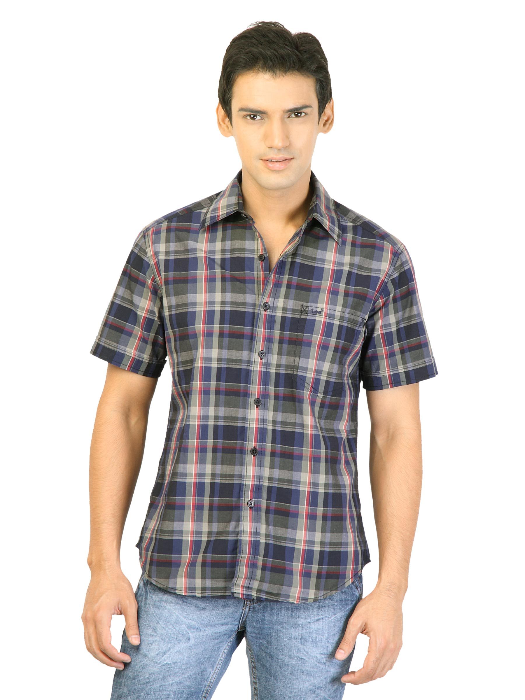 Lee Men Check Blue Shirts