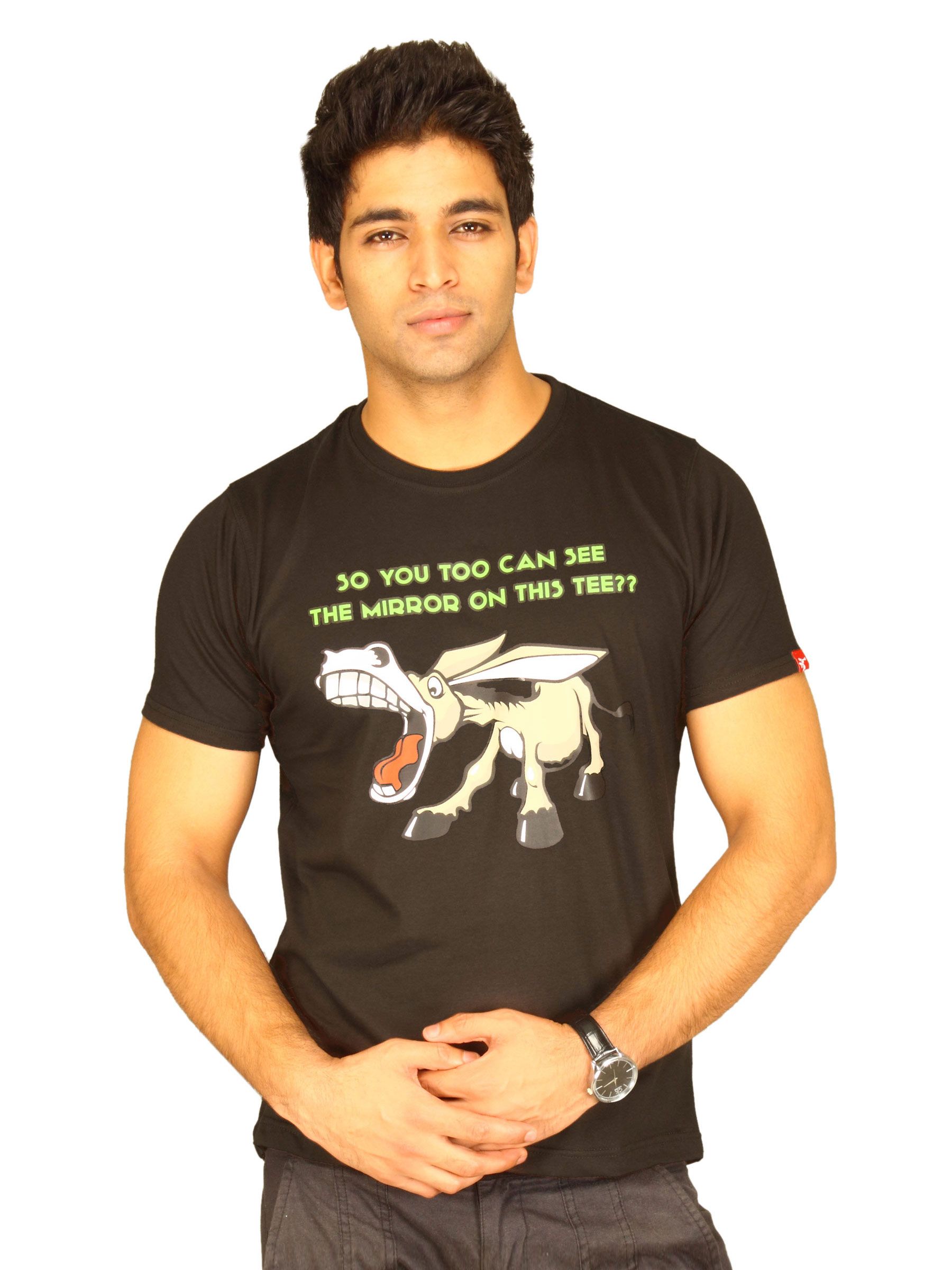 Probase Men's Mirror On The Brown T-shirt