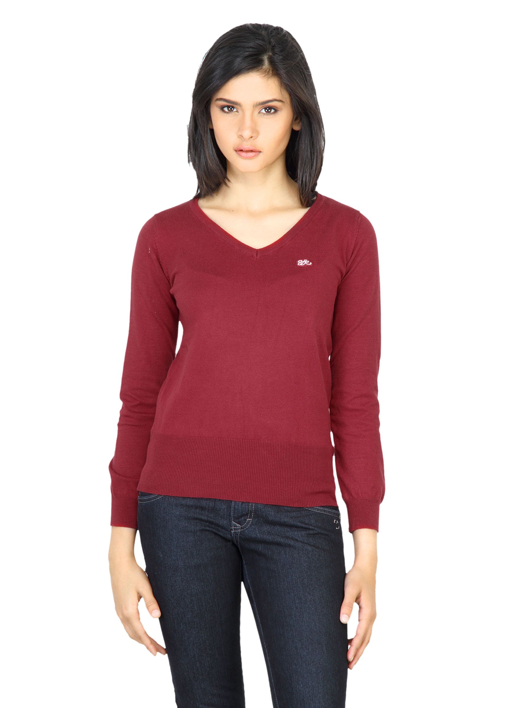Wrangler Women Felt Red Sweater