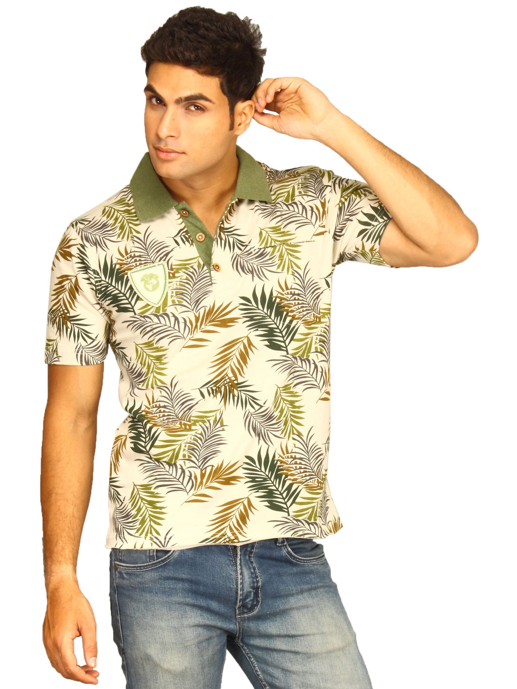 DUSG Men's Tadoba Organic Cotton Cappuccino T-shirt