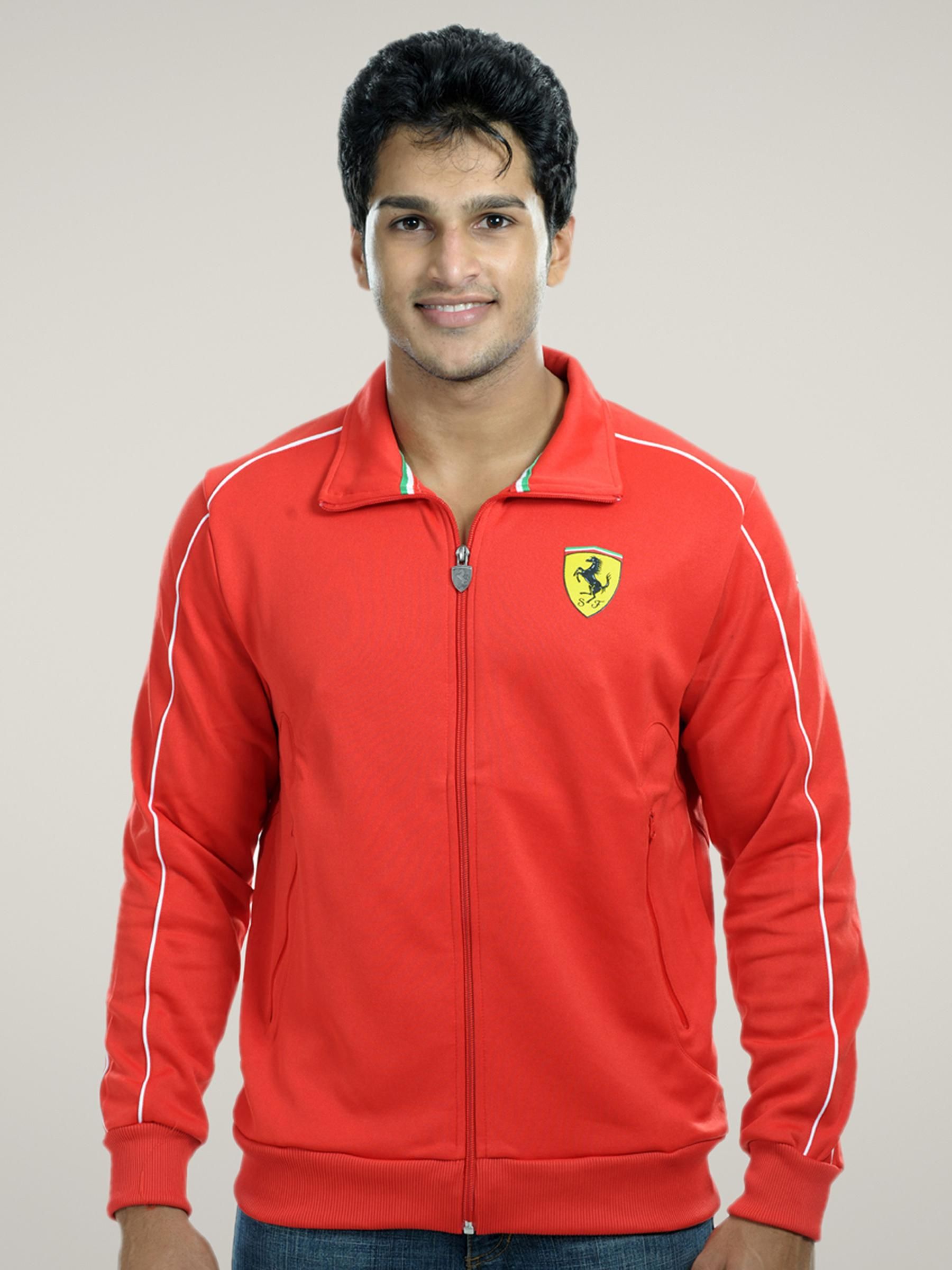 Puma Men Ferrari Black Fleece Jacket