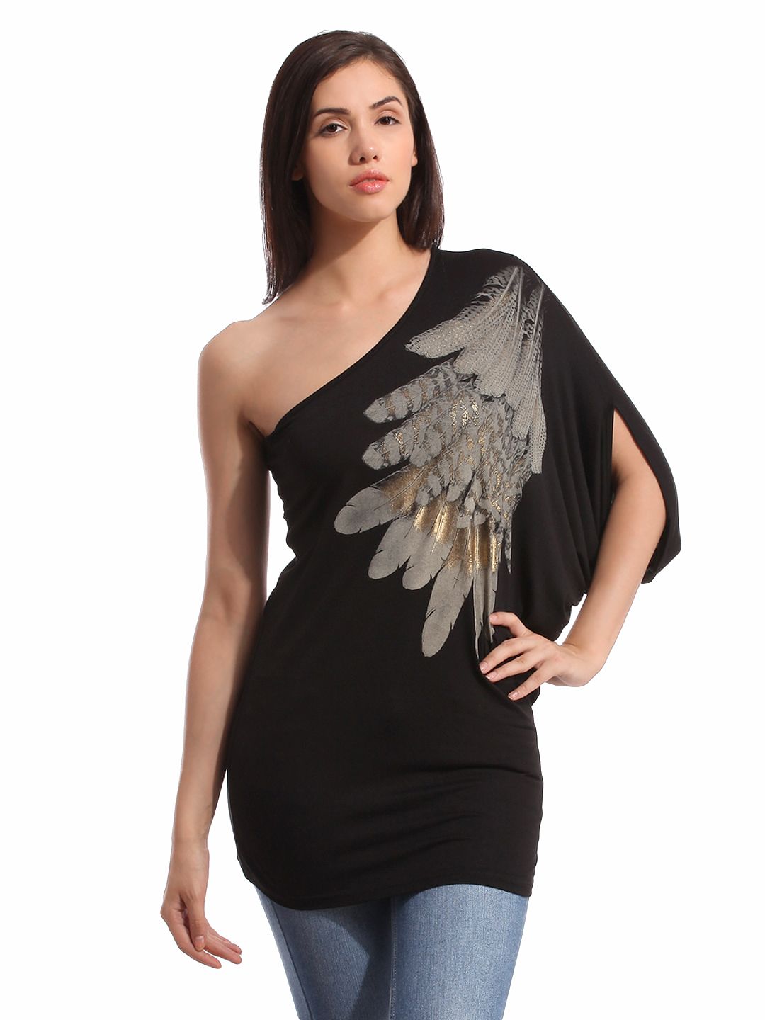 Tonga Women Printed Black Dress