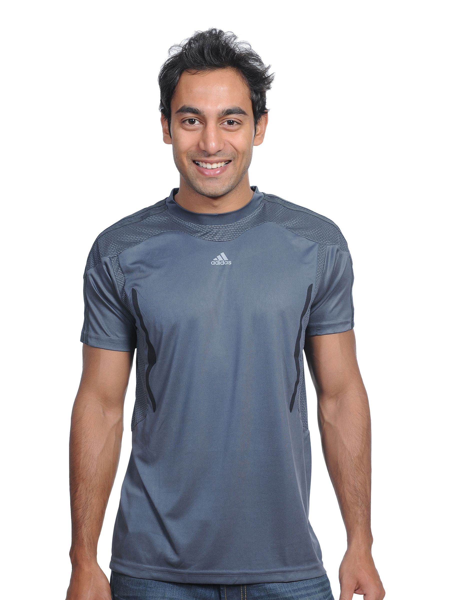 ADIDAS Mens Fire Grey T-shirt