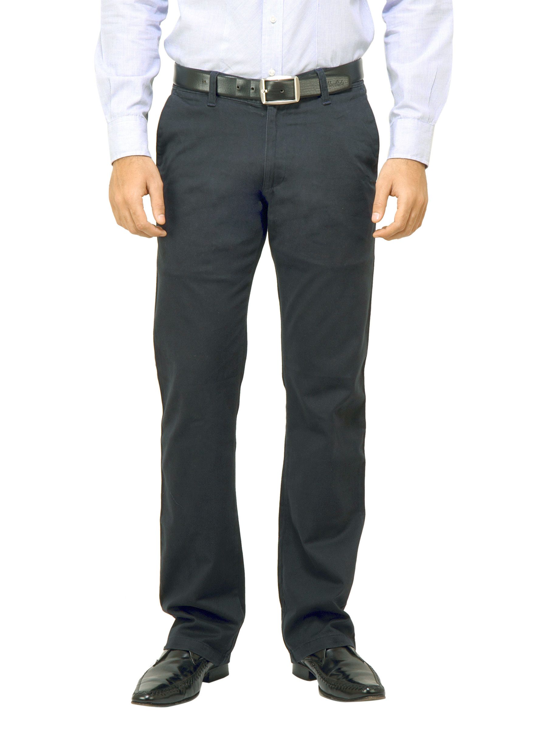 Highlander Men Solid Navy Blue Trouser
