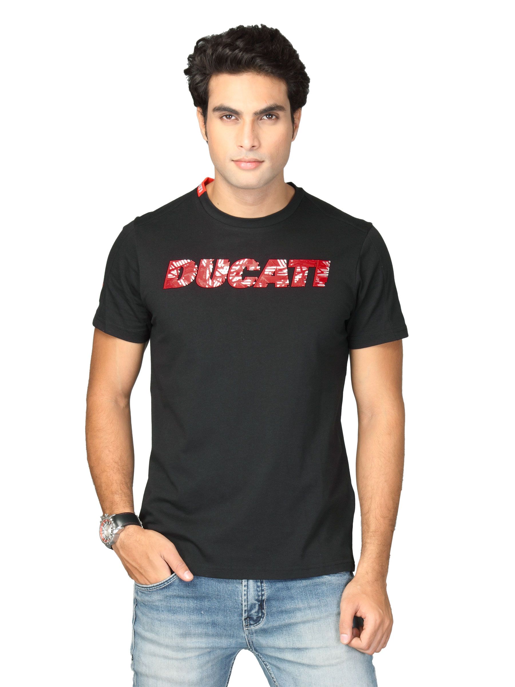 Puma Men's Ducati Logo Black T-shirt