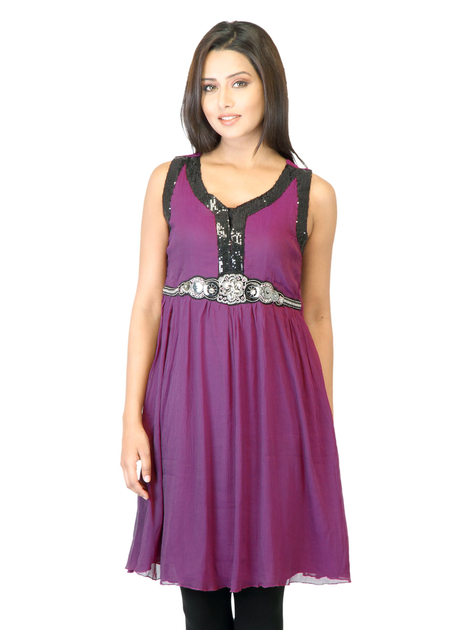 La-Emotio Women Purple Kurti