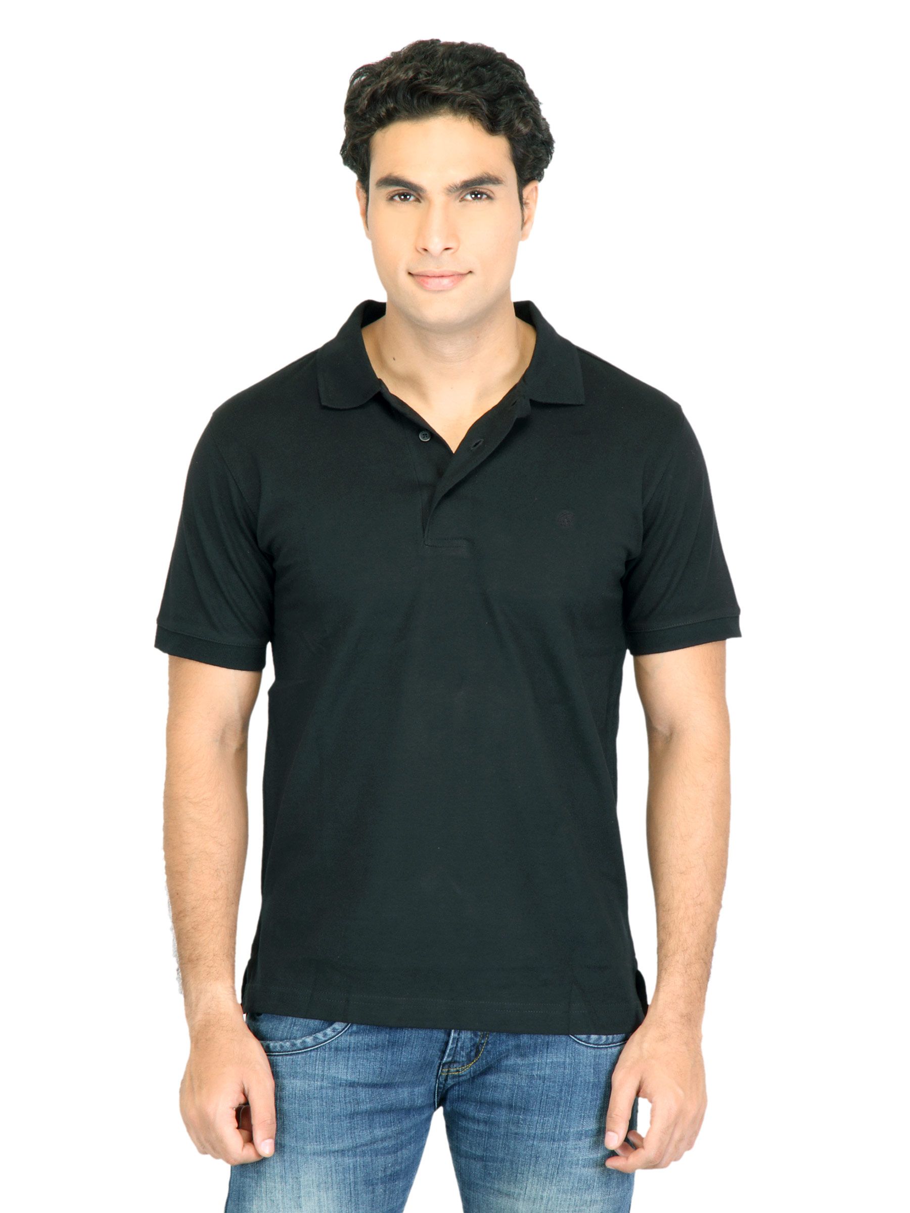 Facit Men Polo Tee Black Tshirt