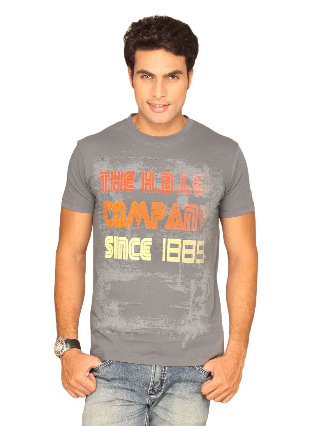 Lee Men's Hentry Smoke Grey T-shirt
