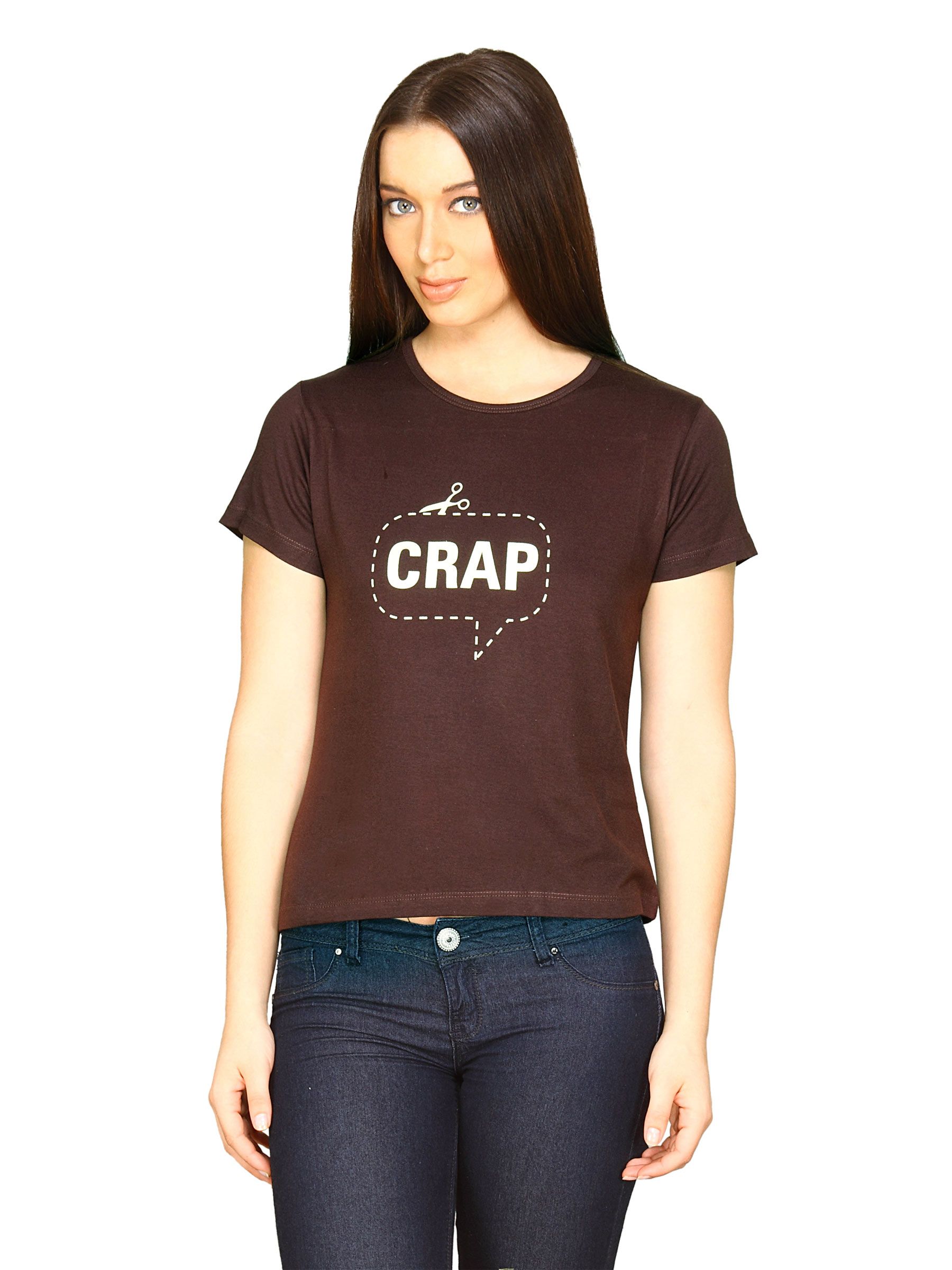 Tantra Women's Cut Crap Chocolate T-shirt
