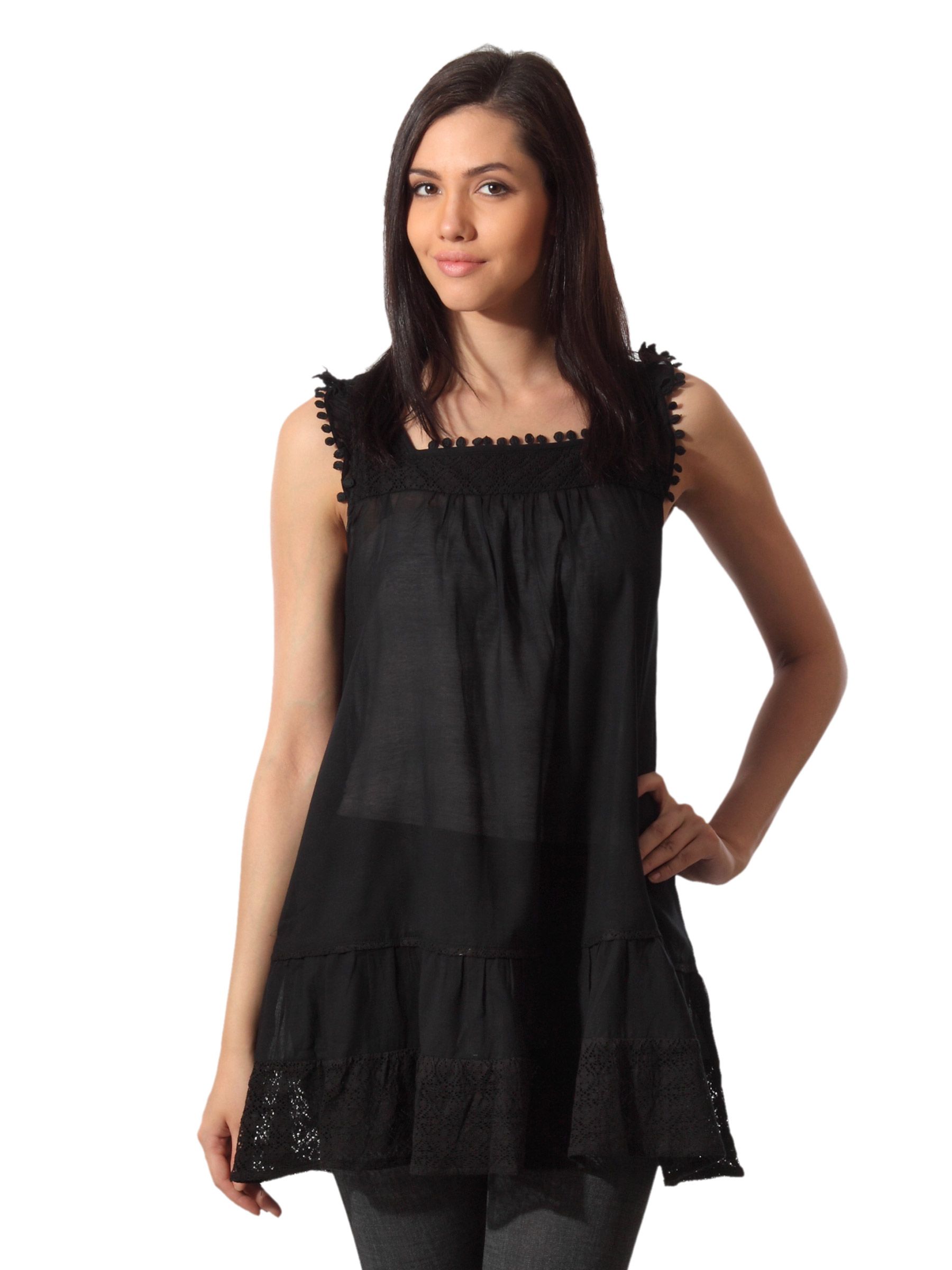 Mineral Women Black Tunic