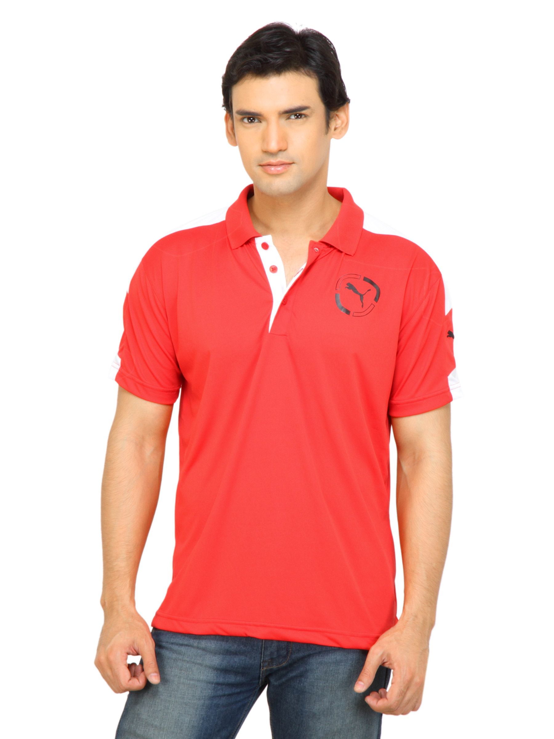 Puma Men Graphic Tee Red Tshirt