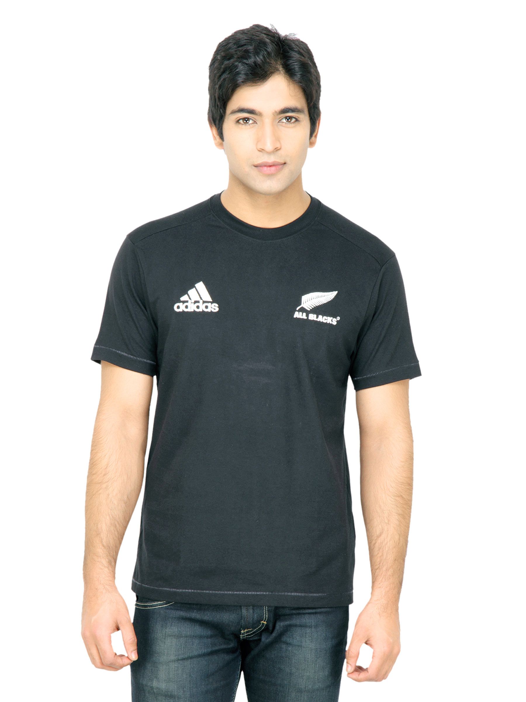 ADIDAS Men Black Tshirt