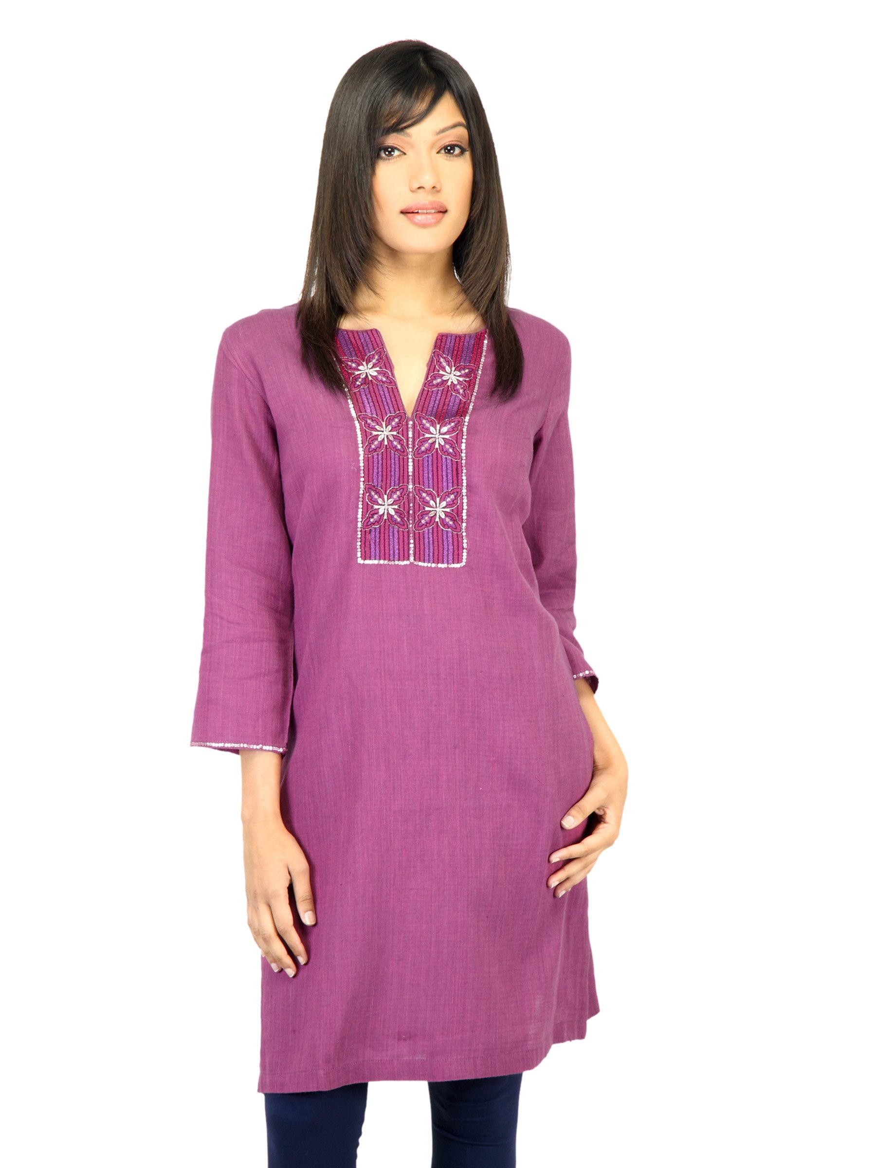 BIBA Women Thread Work Kurta