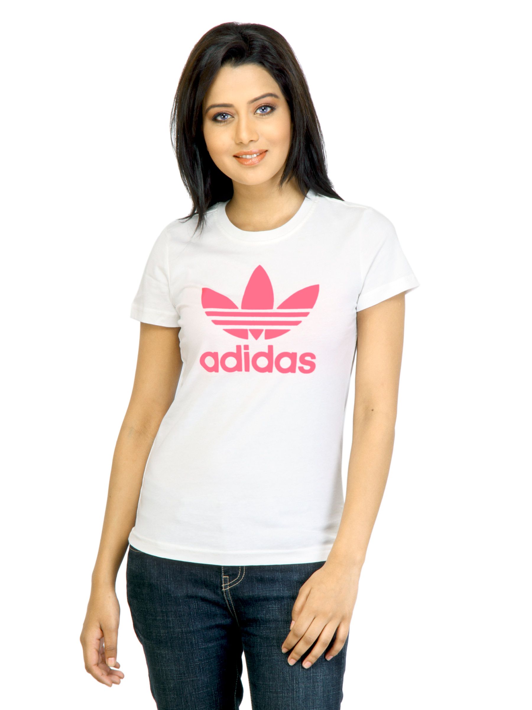 ADIDAS Originals Women Trefoil White Tshirt