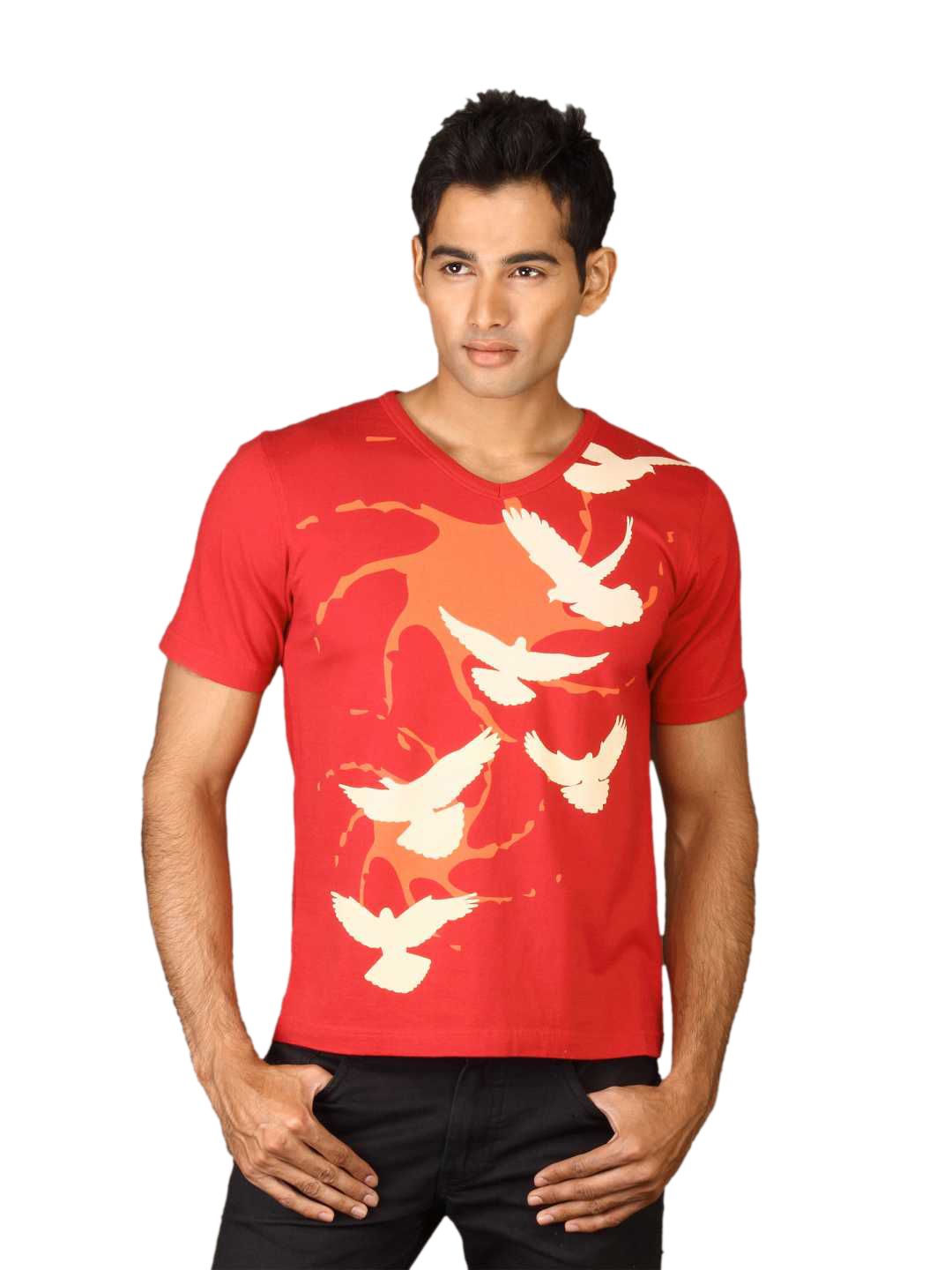 DUSG Men's Freedom Organic Cotton Red T-shirt
