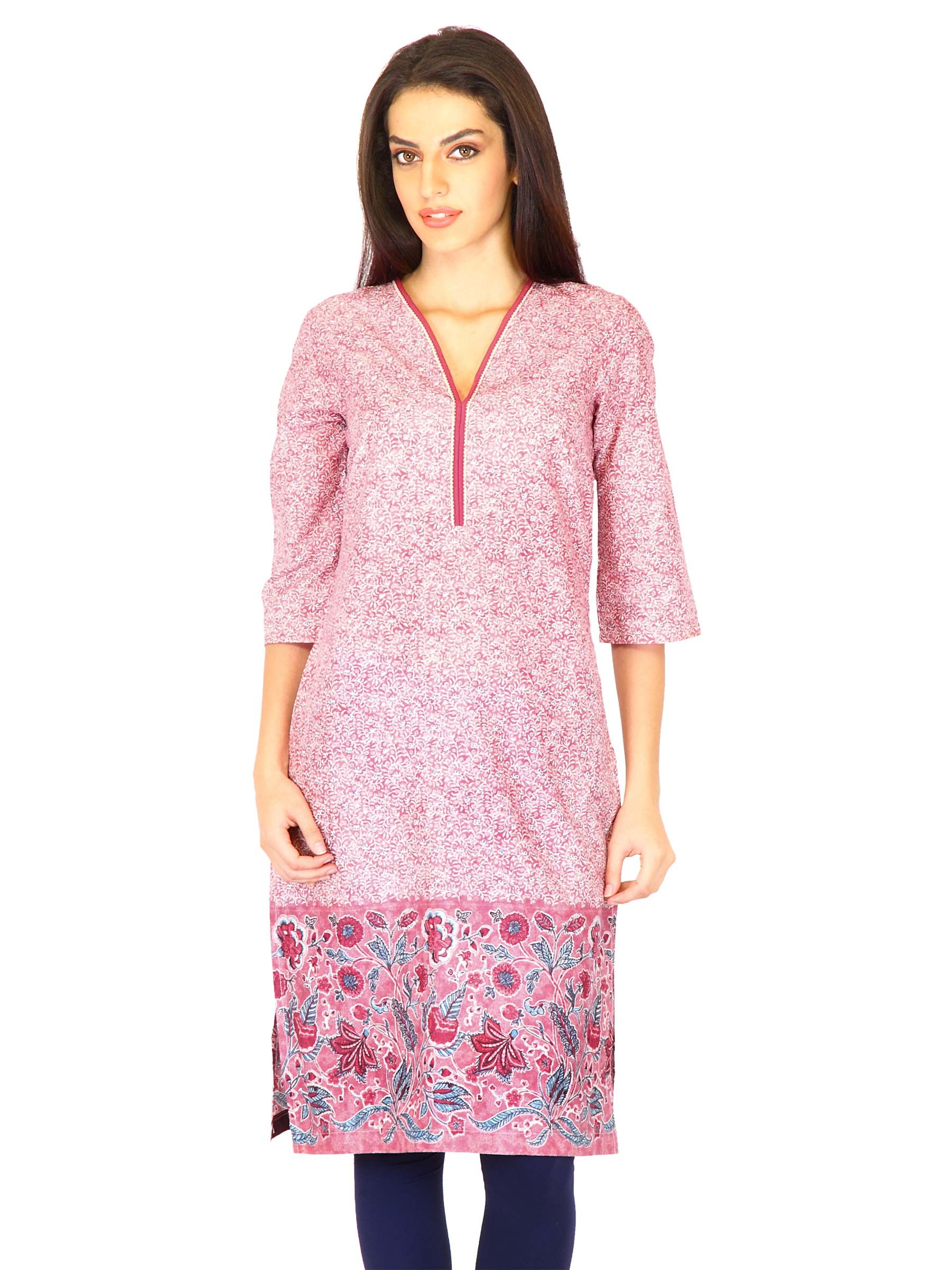 W Women Printed Red Kurtas