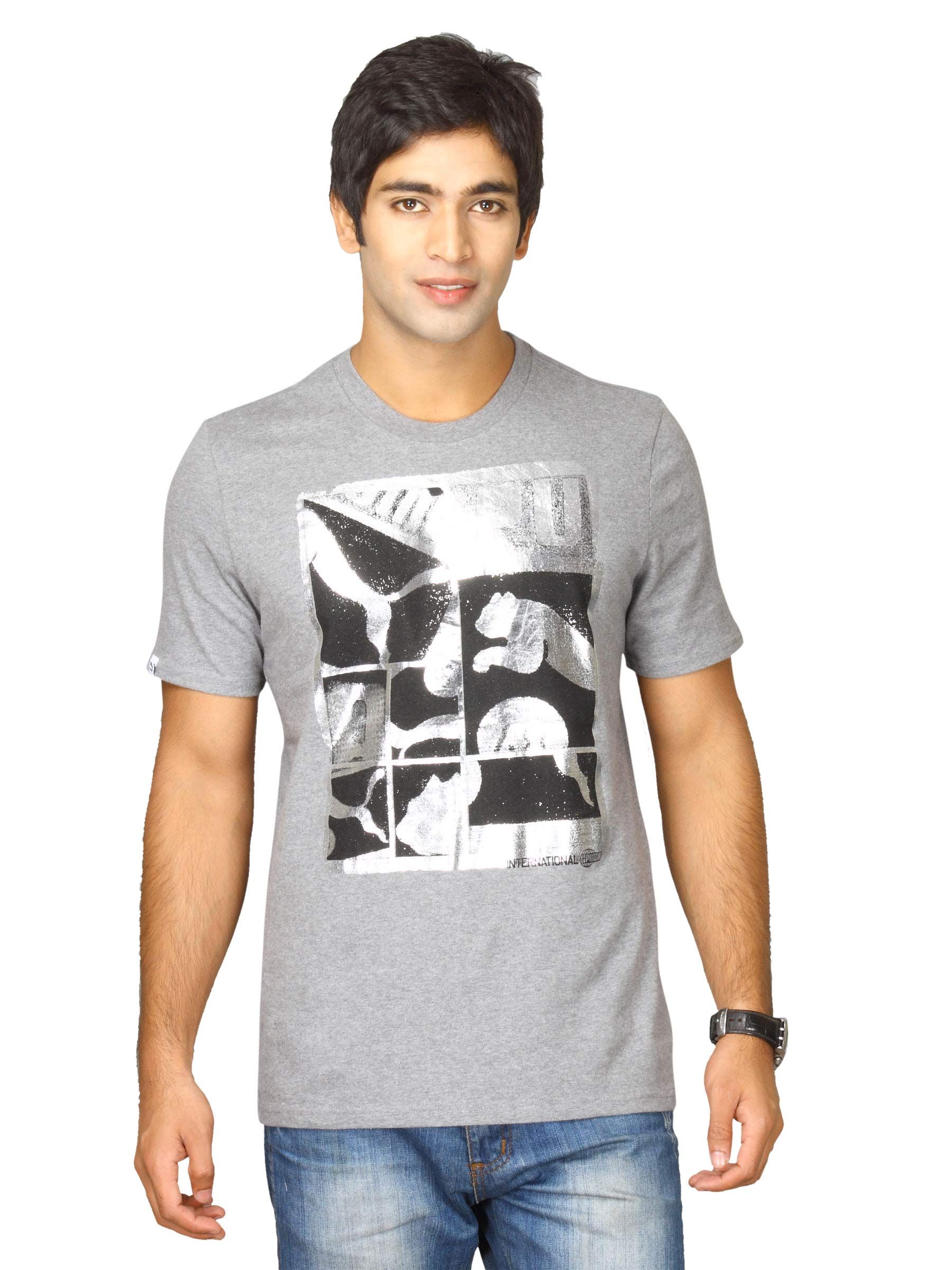 Puma Men's Graphic Optic Grey T-shirt