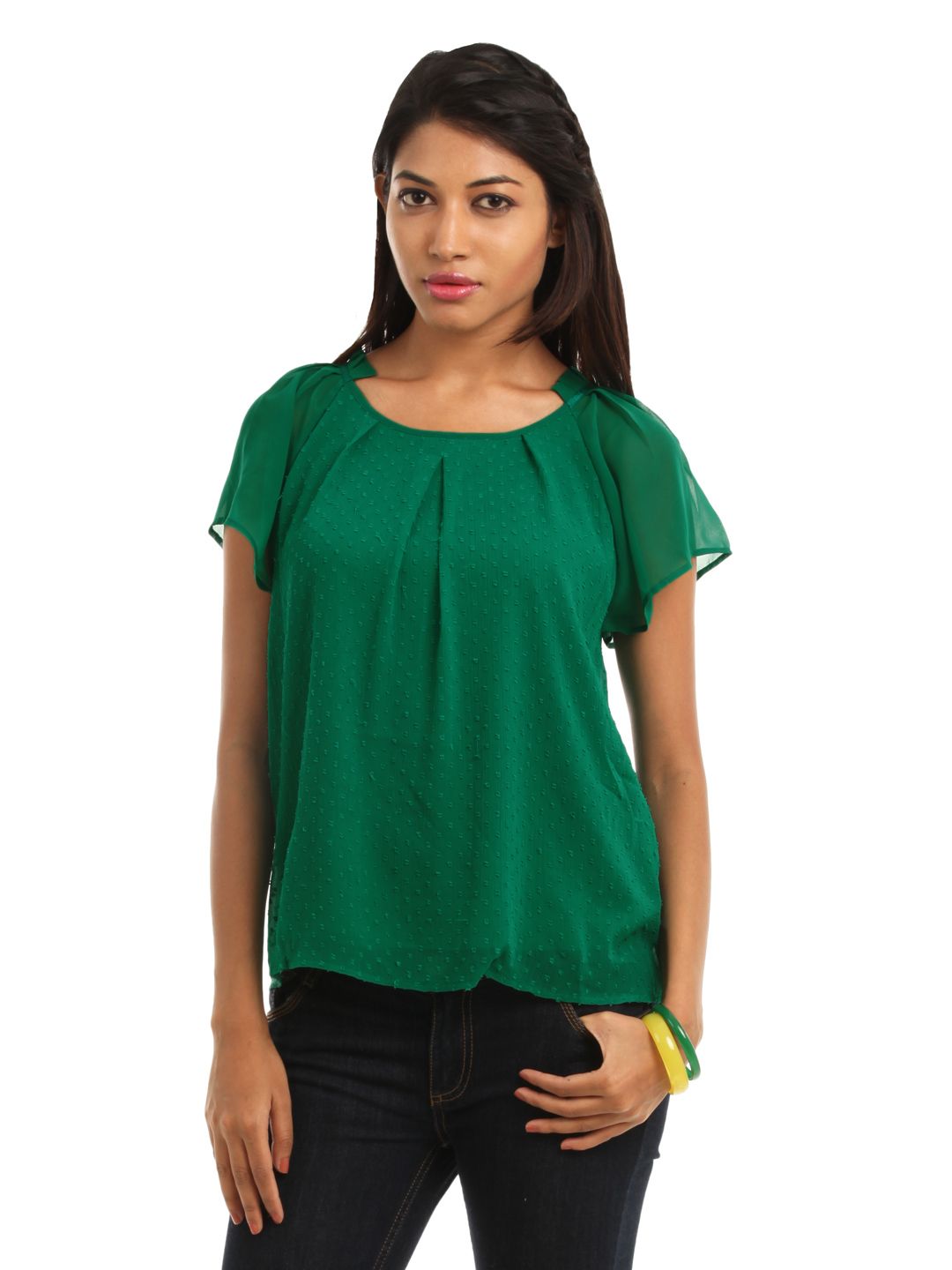 Vero Moda Women Green Top