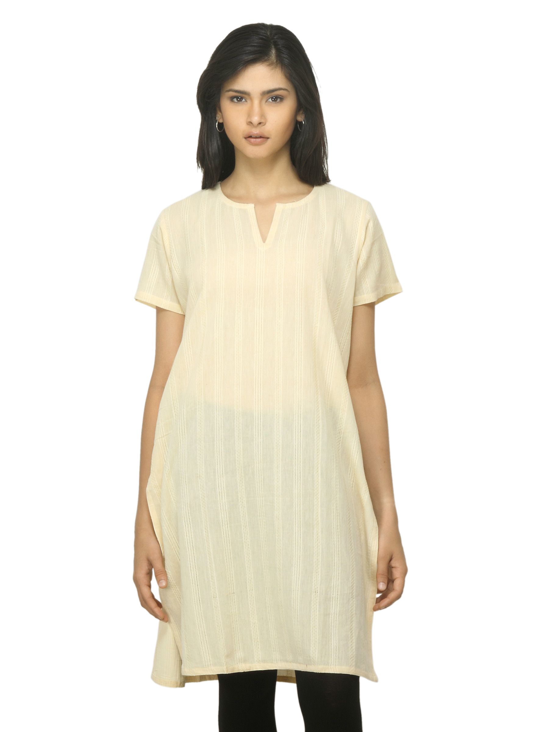 Fabindia Women Beige Kurta