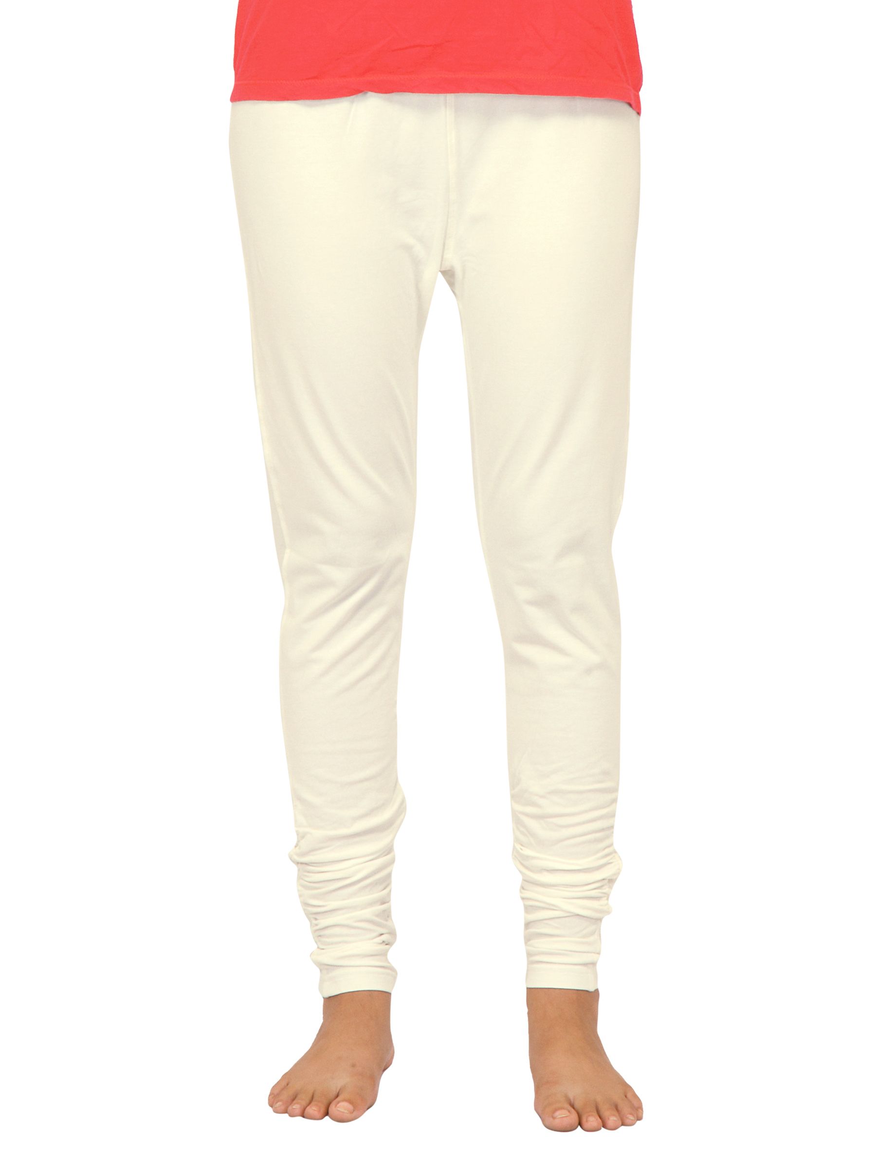 Urban Yoga Women Solid White Churidar