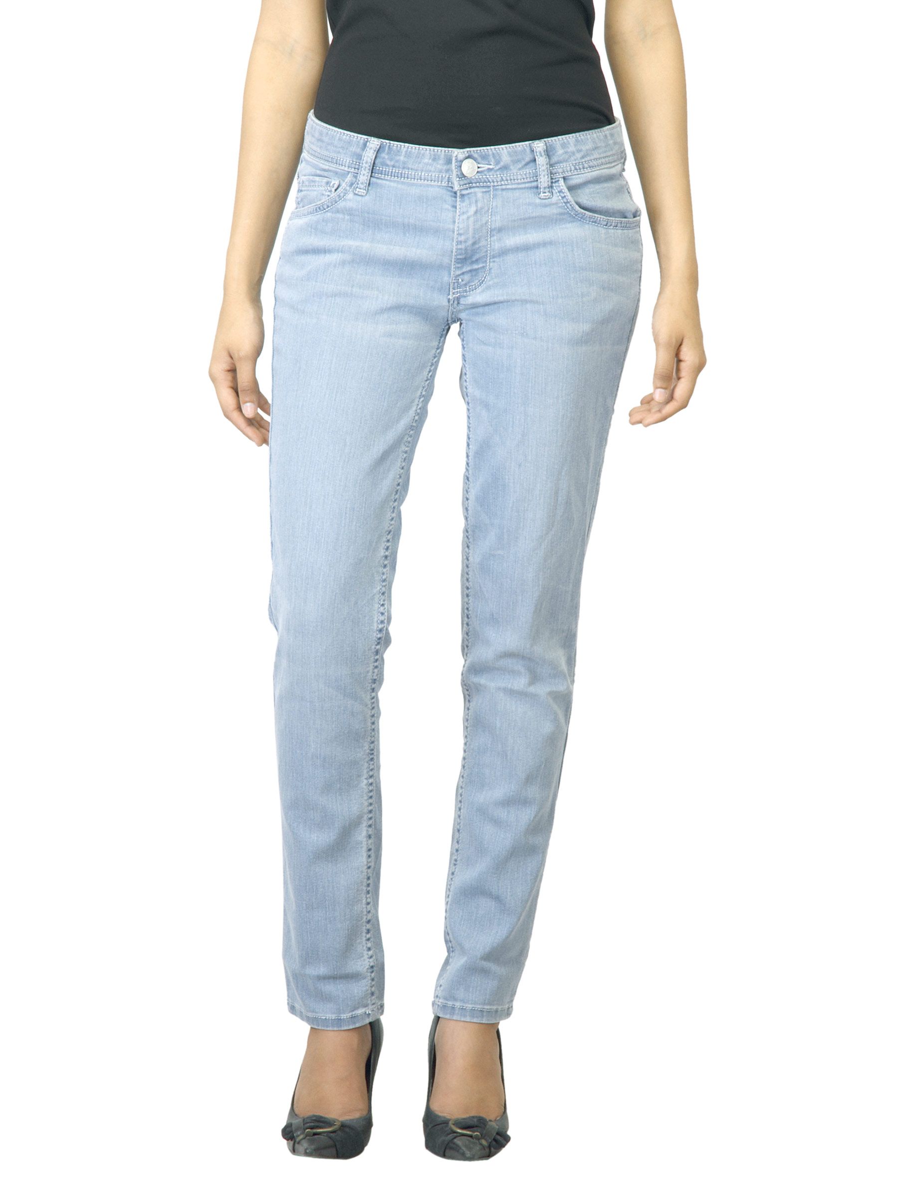Jealous 21 Women Washed Blue Jeans