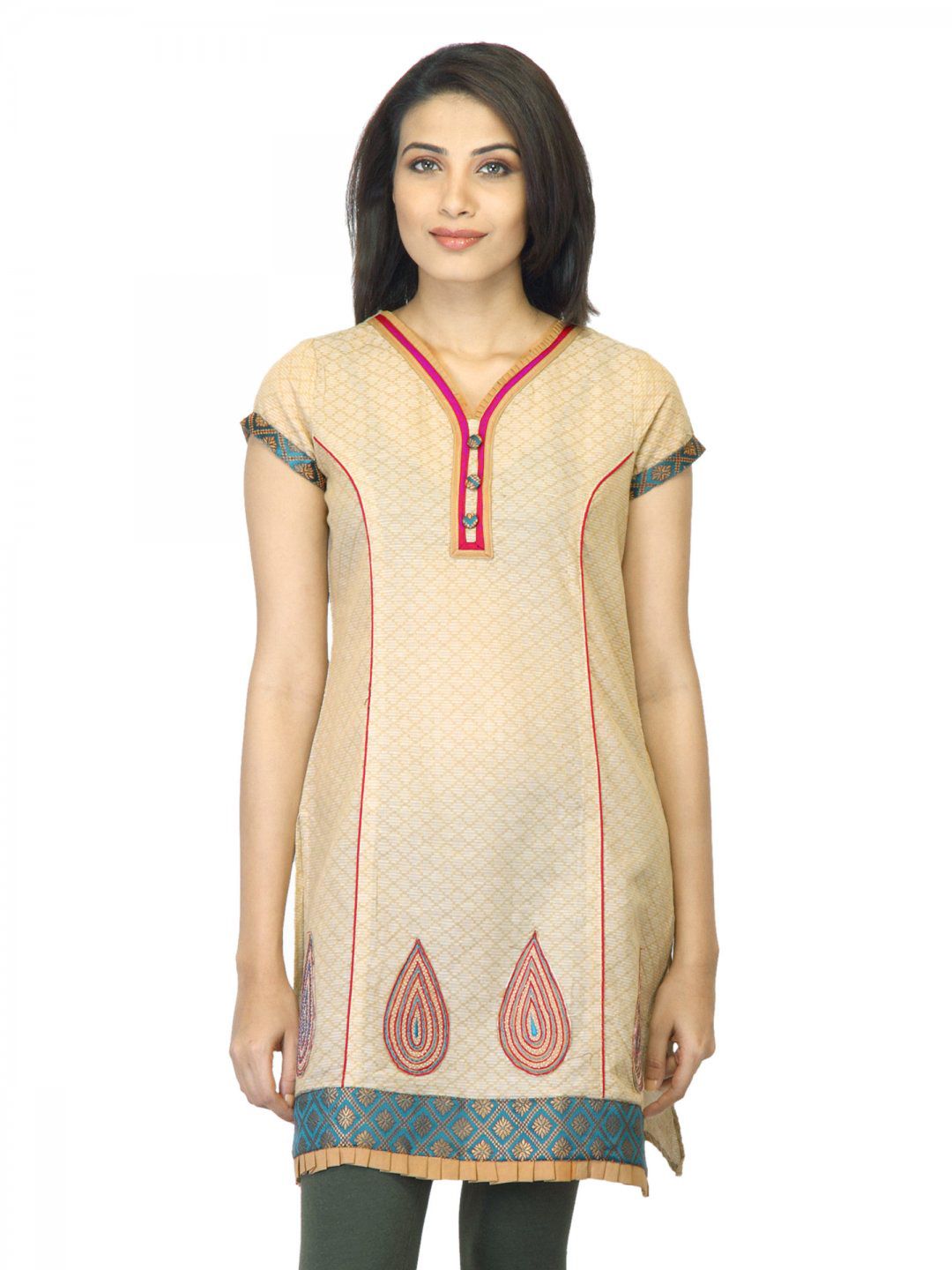 Mother Earth Women Beige Kurta